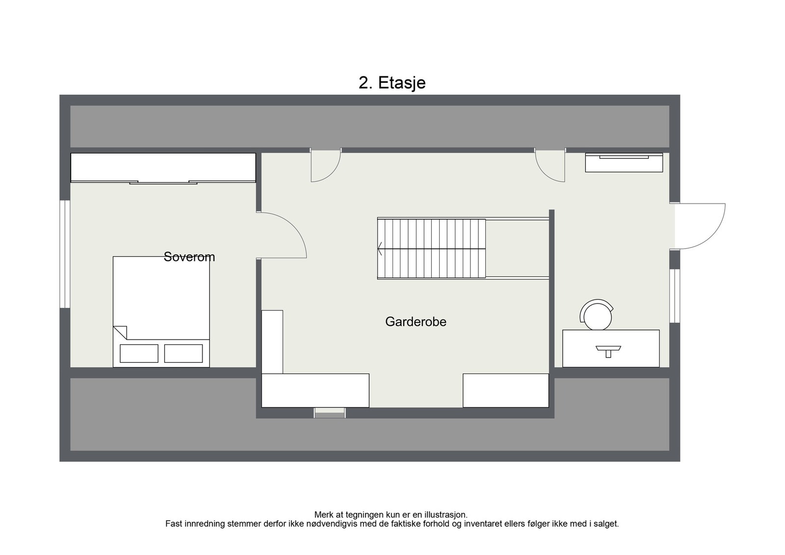 Plantegning 2.etasje Galleribilde