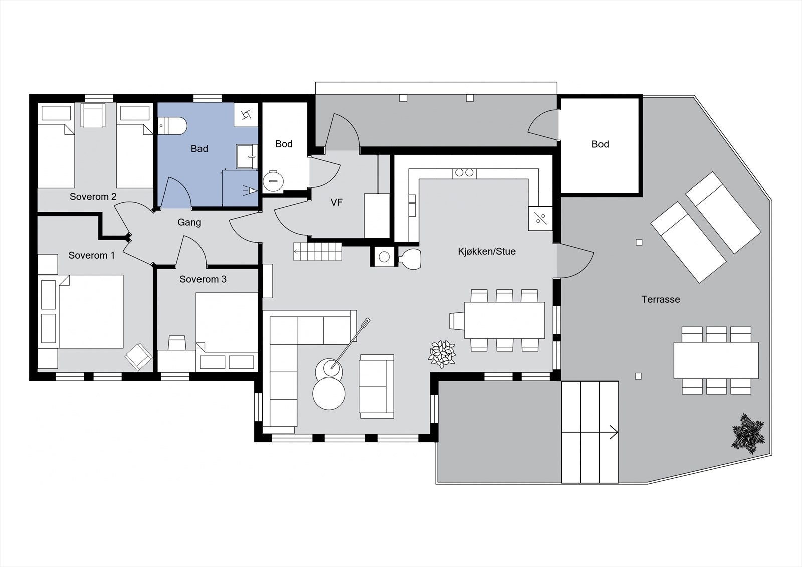 Plantegning Galleribilde