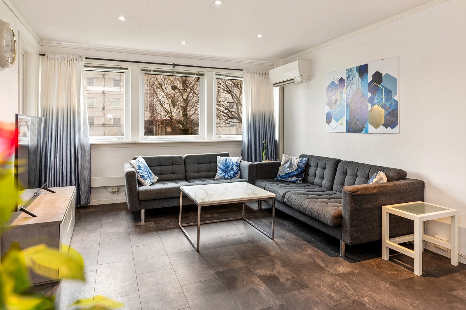 Leiligheten har oppvarming med varmepumpe og elektrisitet Galleribilde