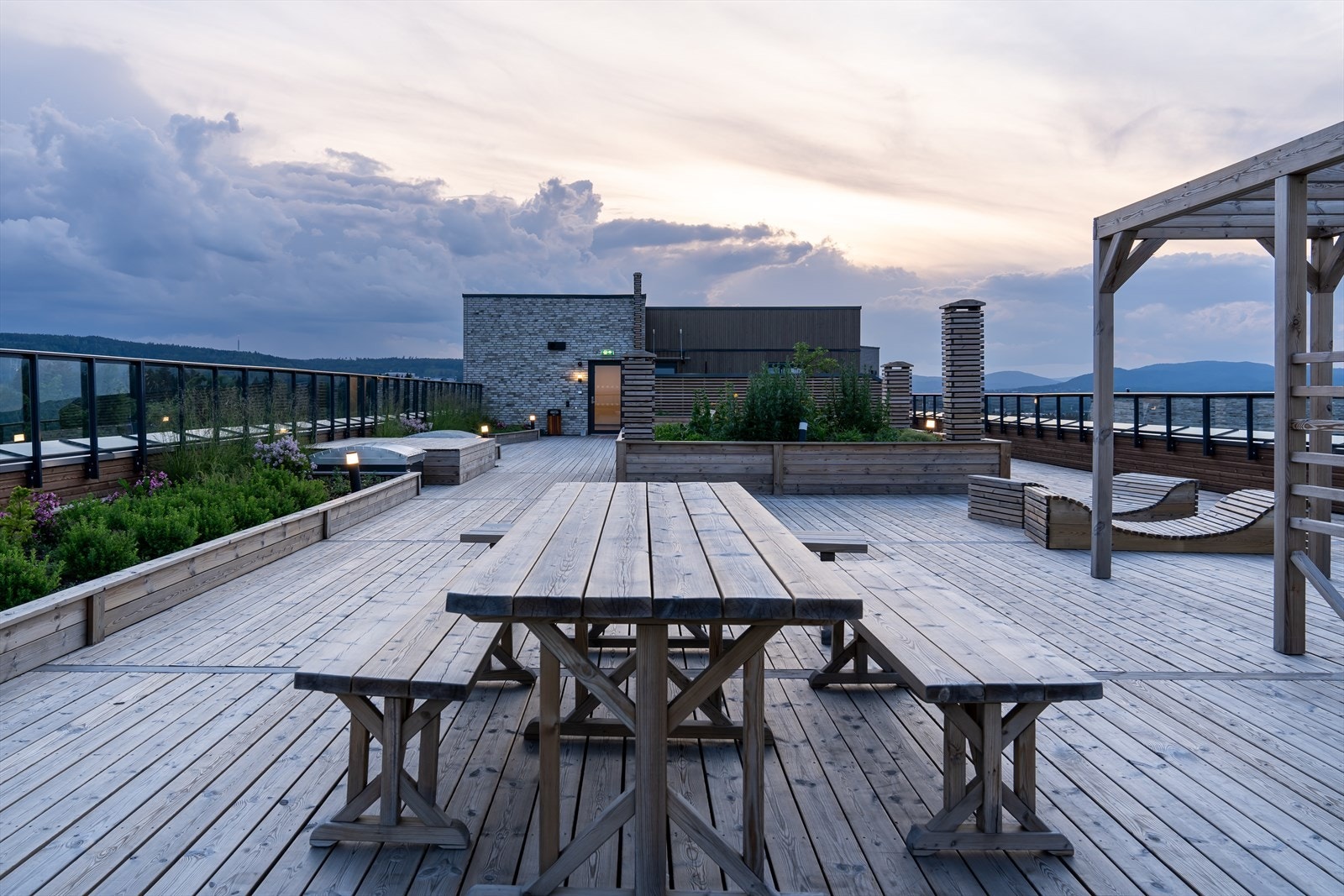 Den er delt opp i flere sosiale soner. Galleribilde