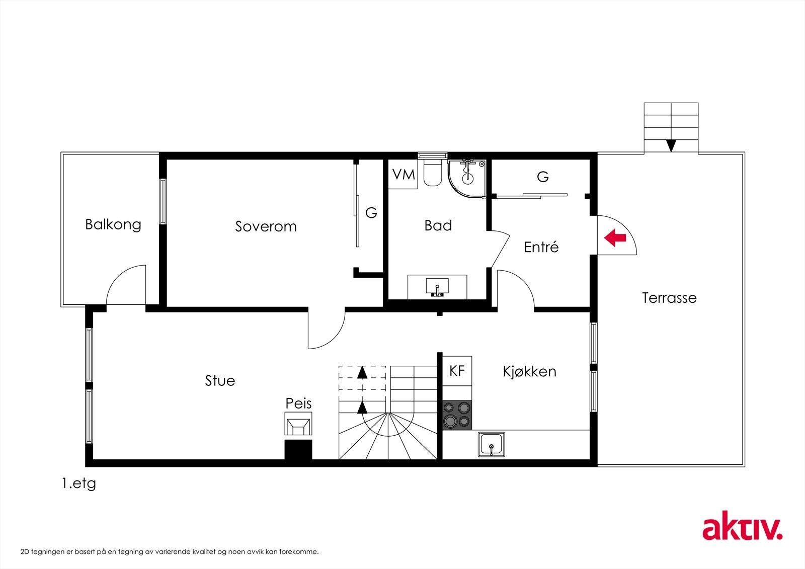 Plantegning 2.etasje. Galleribilde