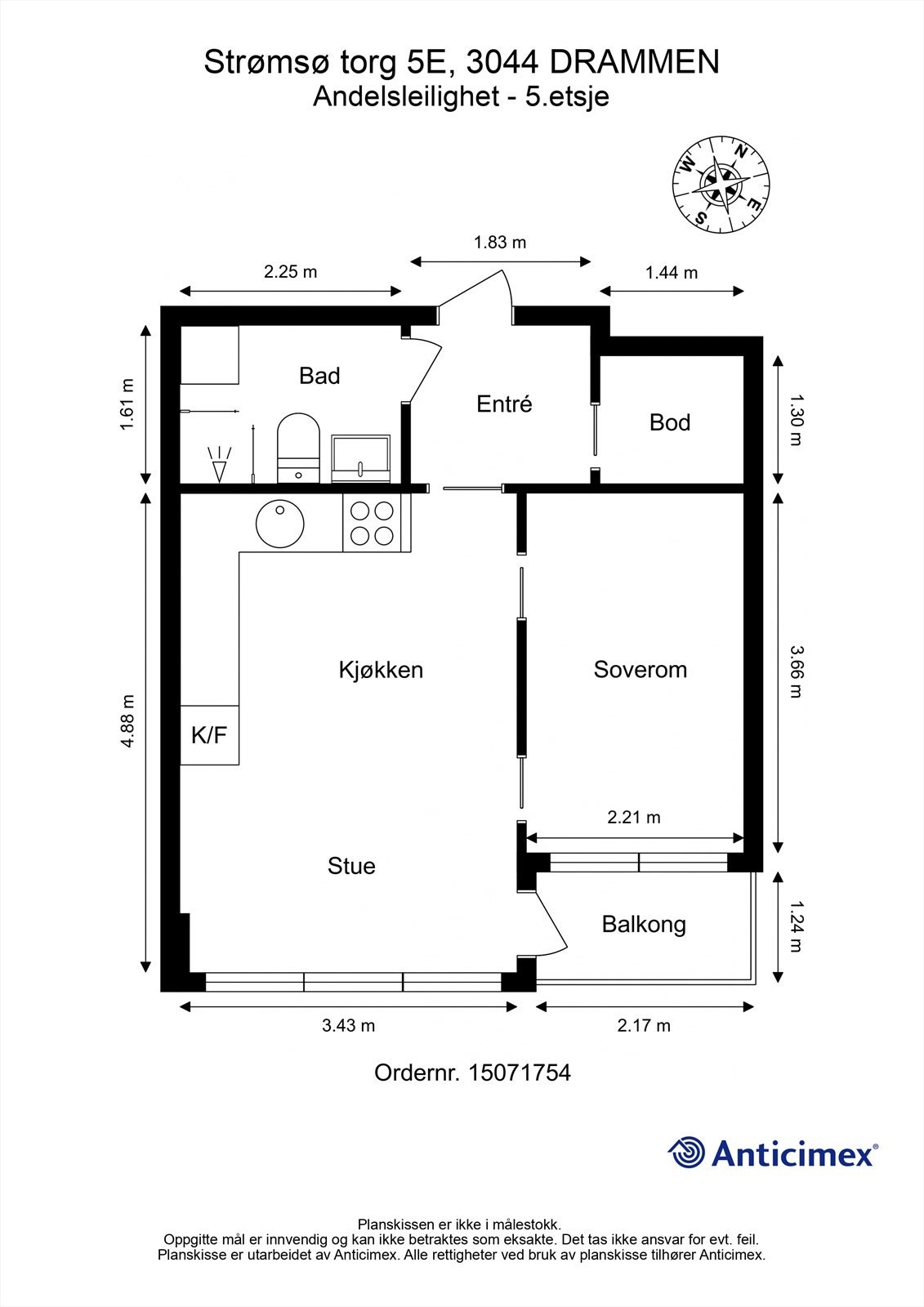 Plantegning - 5. etasje Galleribilde