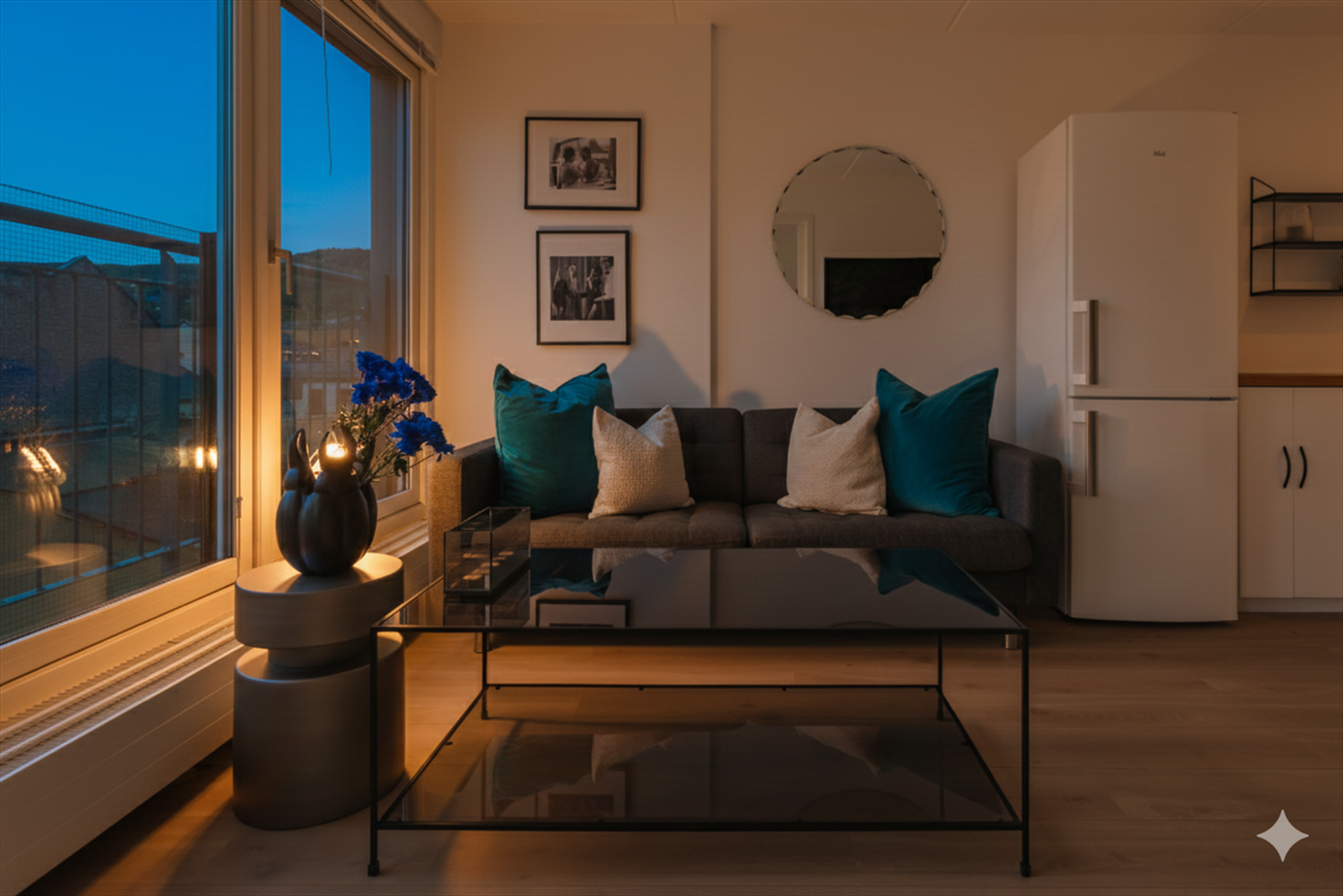 Digitalt redigert kveldsbilde Galleribilde