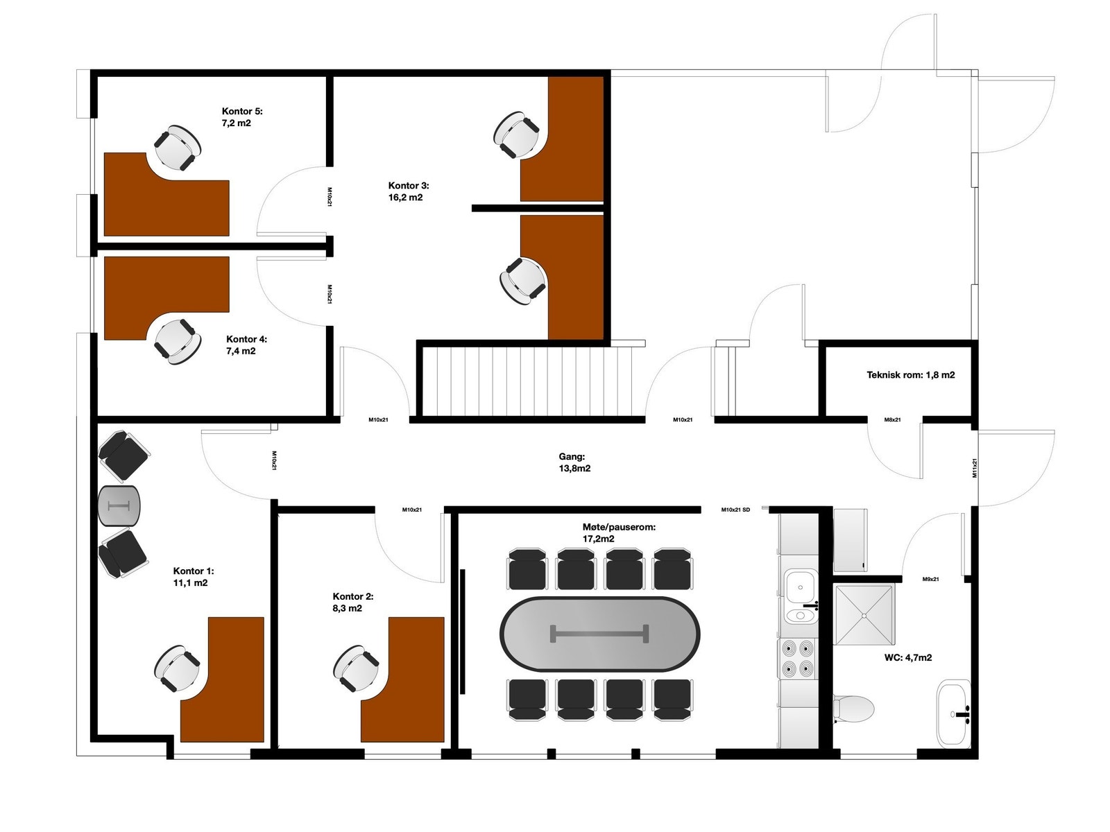 Planløsning. Galleribilde