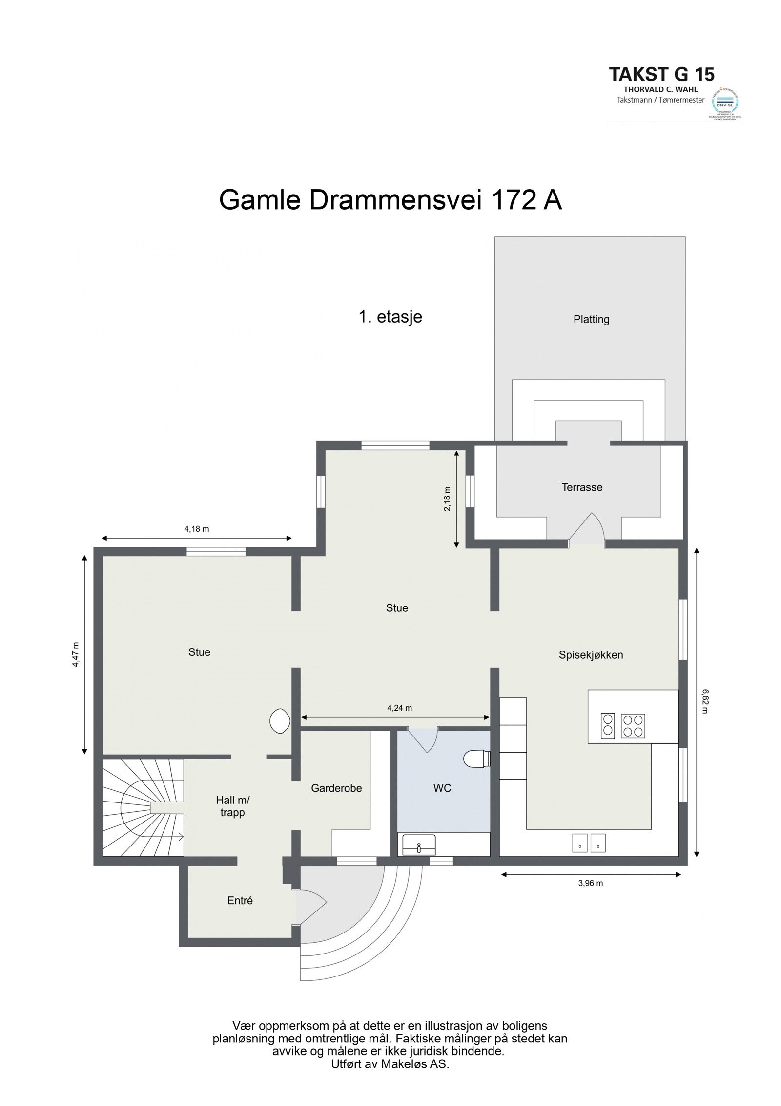 Plantegning - 1. etasje. Galleribilde