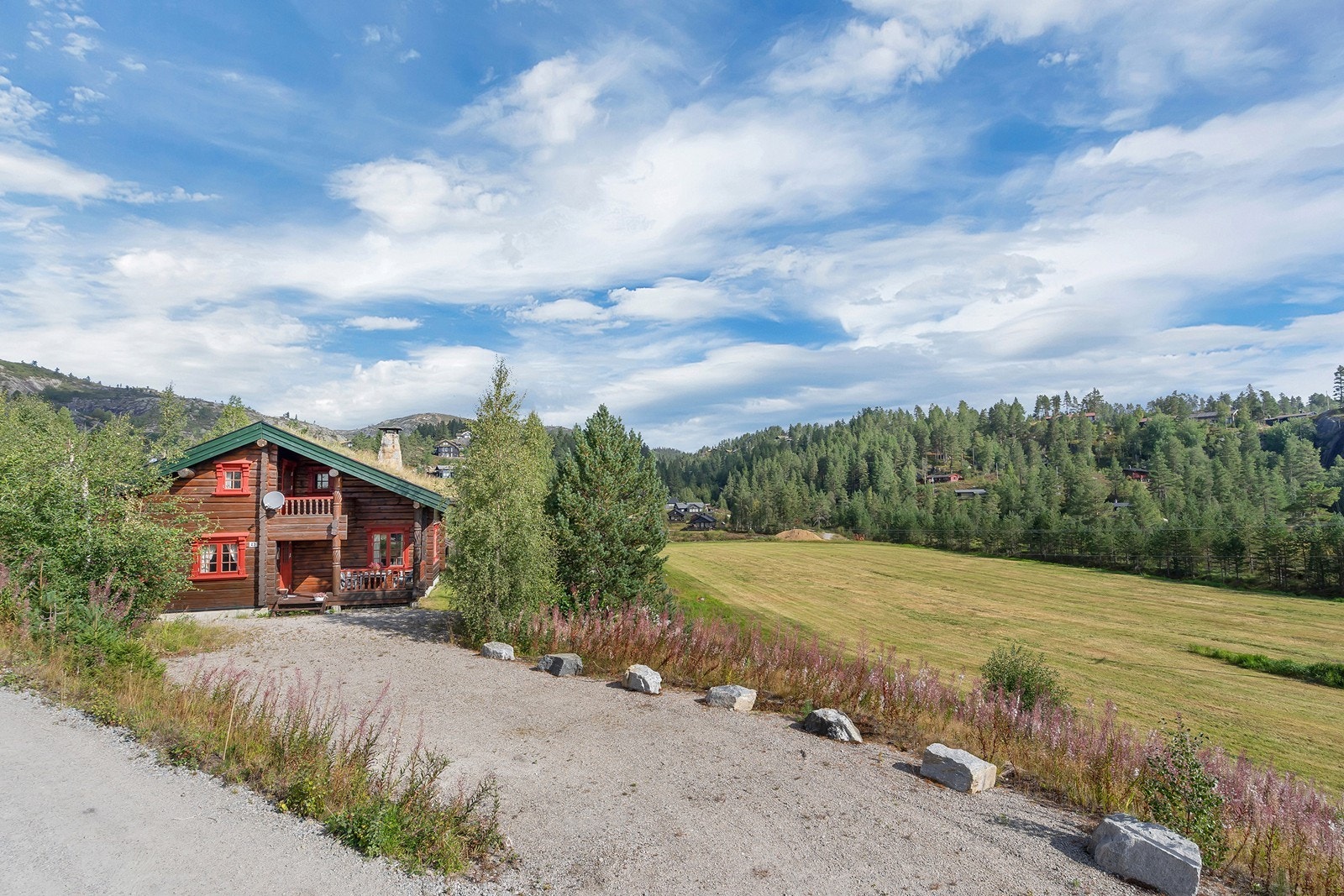 Gode parkeringsmuligheter like utenfor hytta Galleribilde