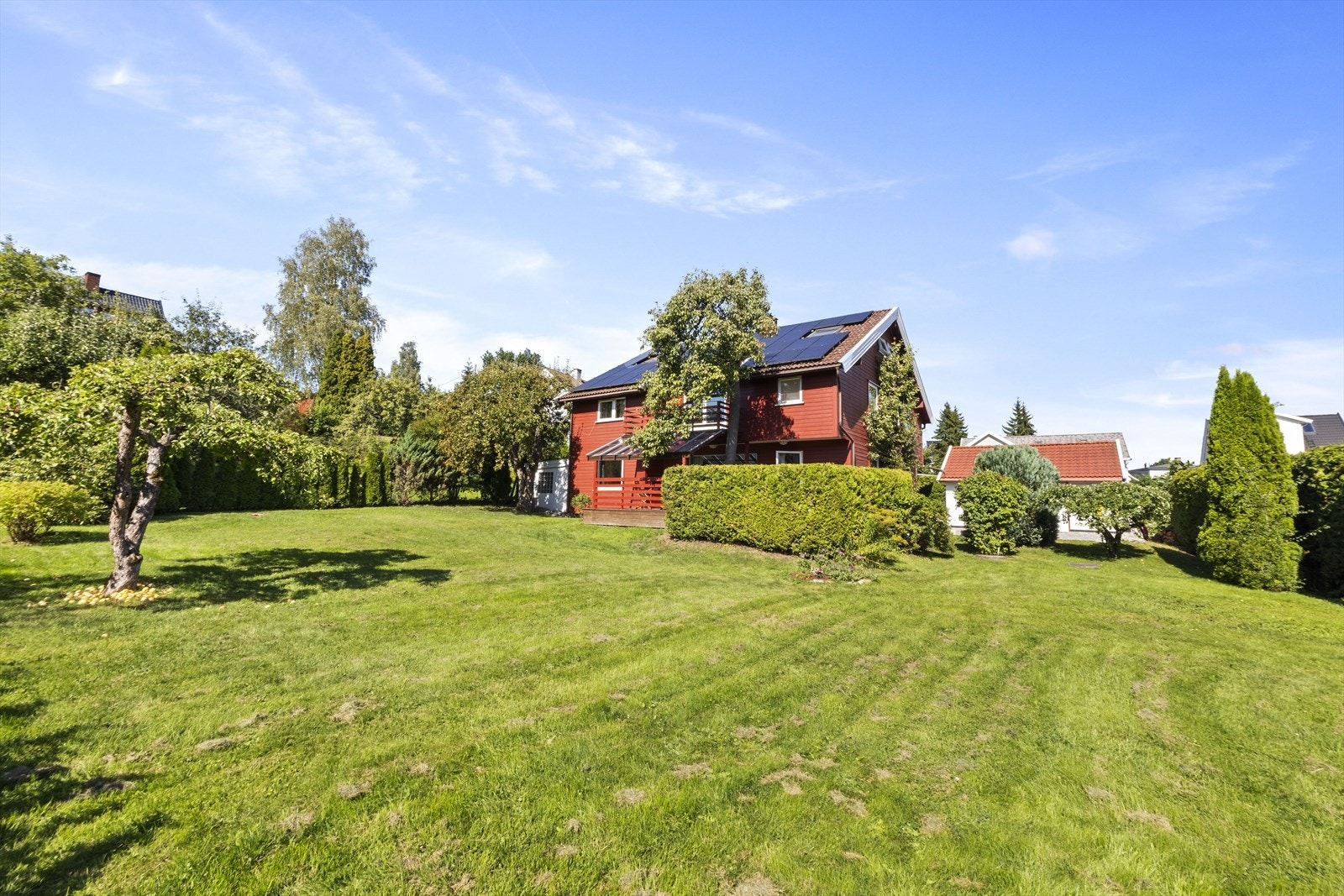 Tomten er skjermet med pene hekker Galleribilde