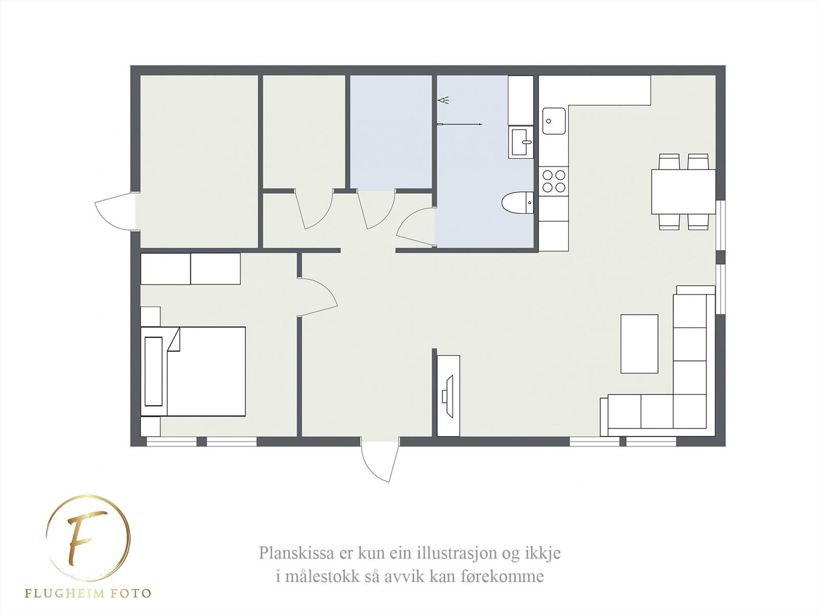 Planteikning underetasje Galleribilde