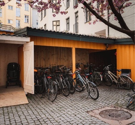 Bakgård Galleribilde