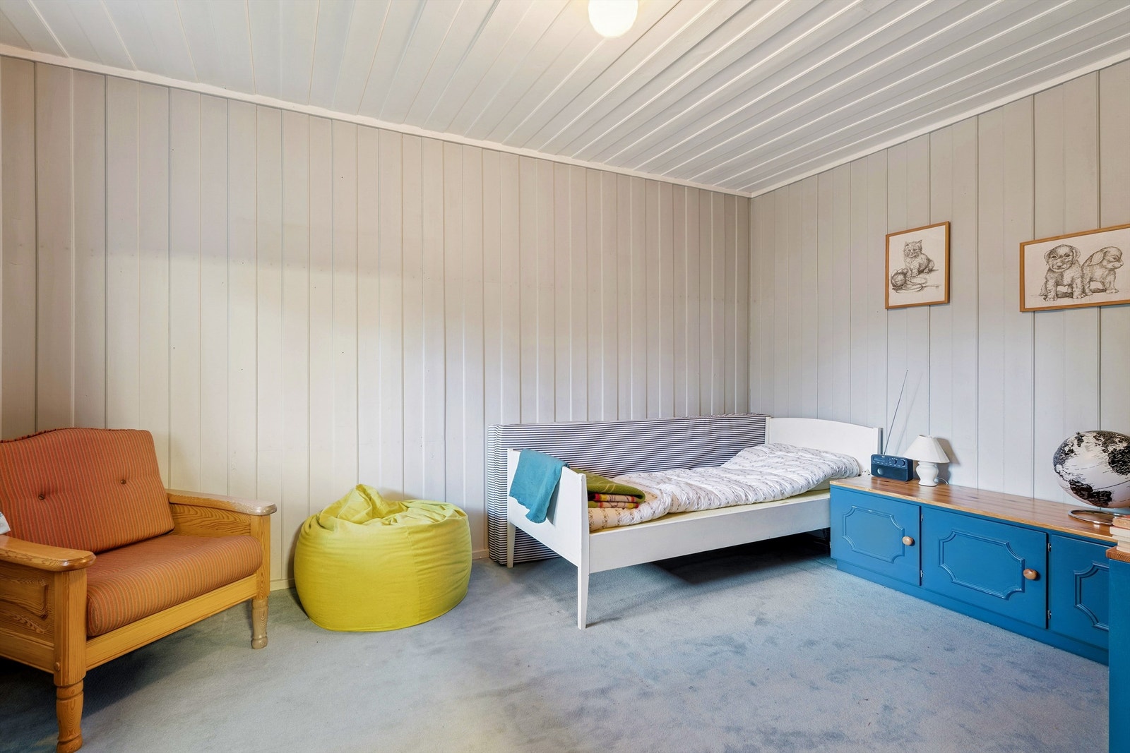 Boligens tredje soverom ligger i underetasjen Galleribilde