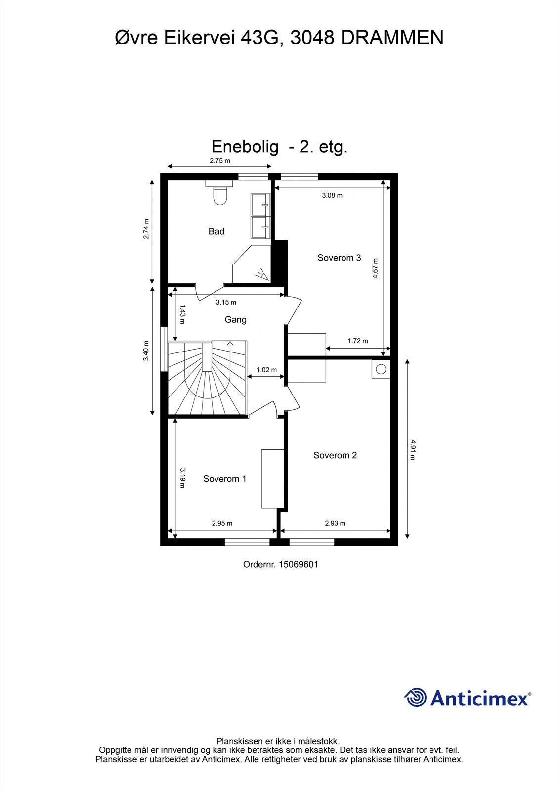 Plantegning - 2. etasje Galleribilde