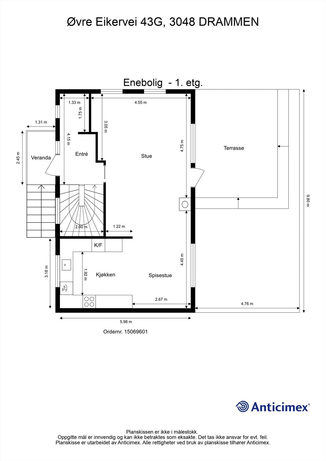 Plantegning - 1. etasje Galleribilde
