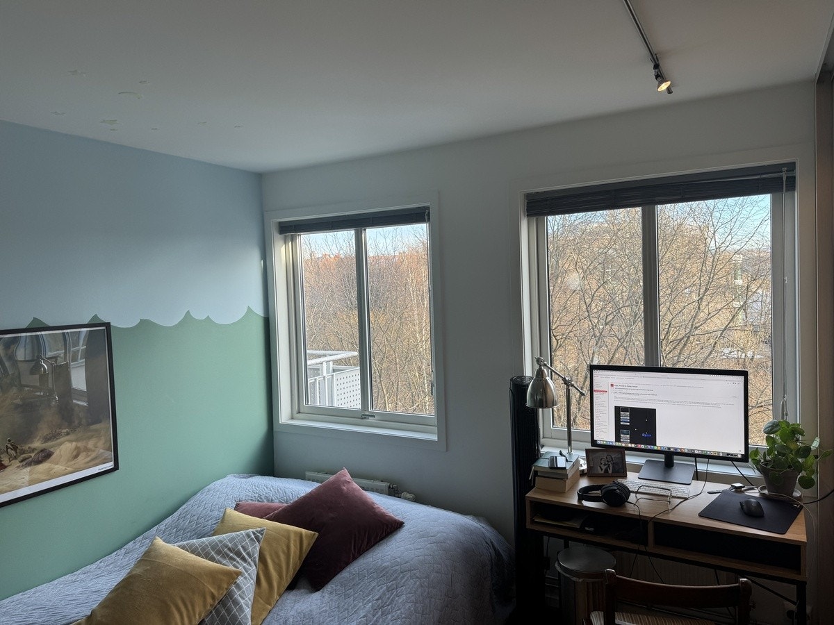 Lov å male vegg, så lenge godkjent farve m eier Galleribilde