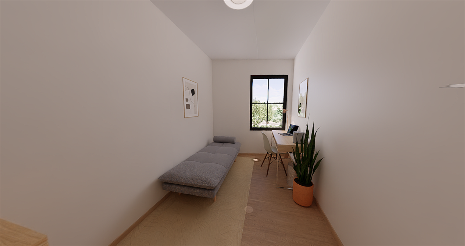 Illustrasjonsbilde fra tilsvarende leilighet i 2. etasje (D202) - Soverom 2 Galleribilde