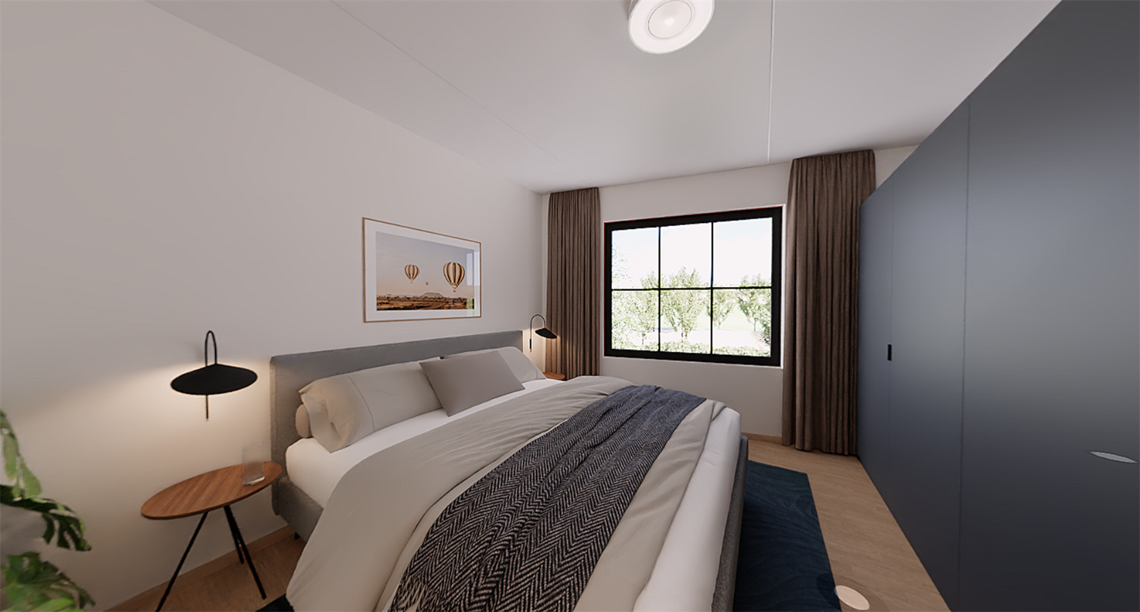 Illustrasjonsbilde fra tilsvarende leilighet i 2. etasje (D202) - Hovedsoverom Galleribilde