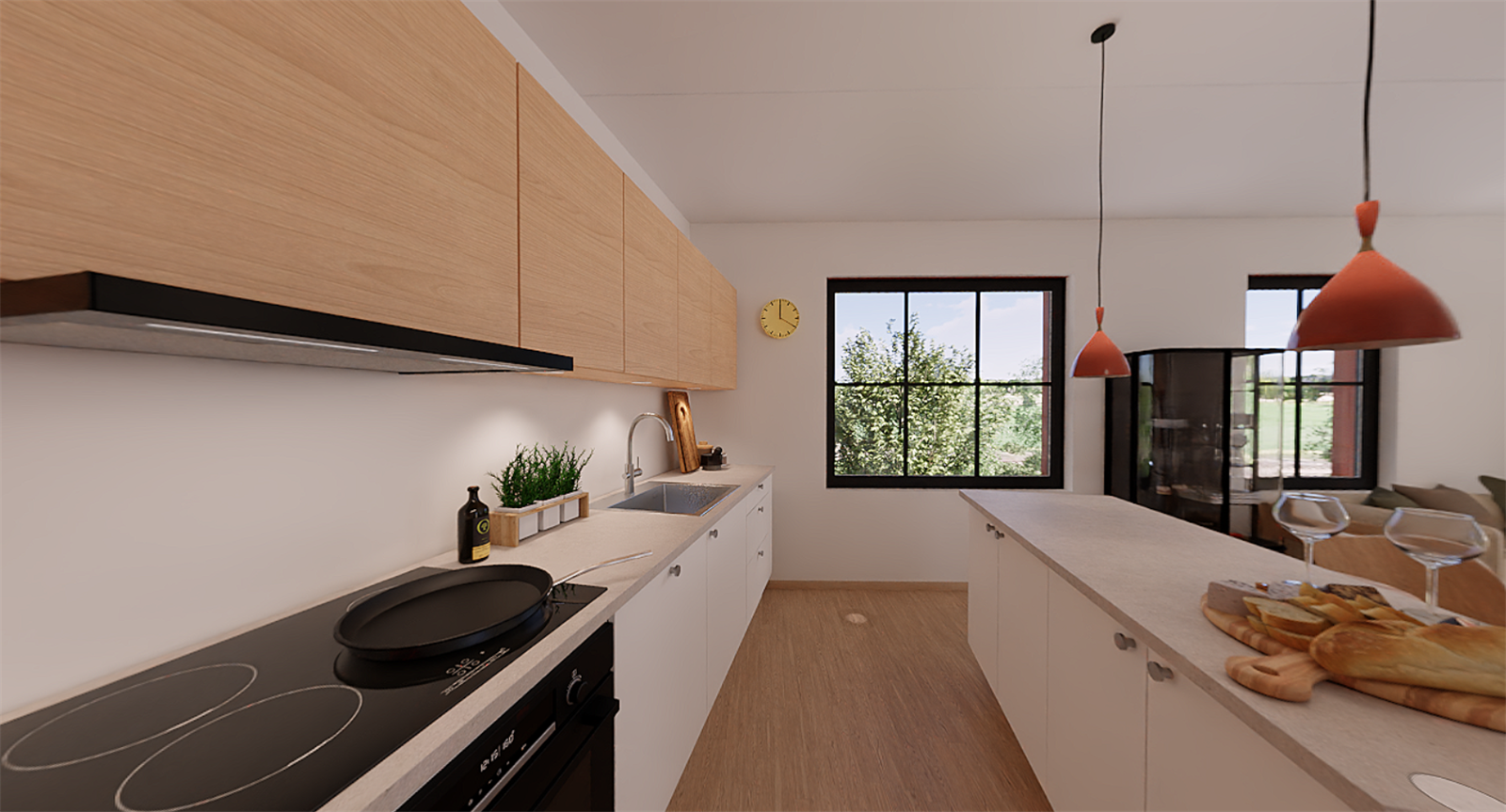 Illustrasjonsbilde fra tilsvarende leilighet i 2. etasje (D202) - Kjøkken Galleribilde