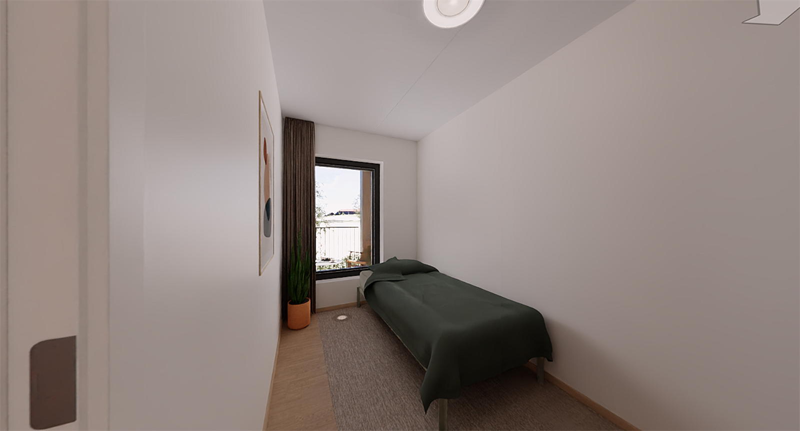 Illustrasjonsbilde fra tilsvarende leilighet i 2. etasje (D202) - Soverom 3 Galleribilde