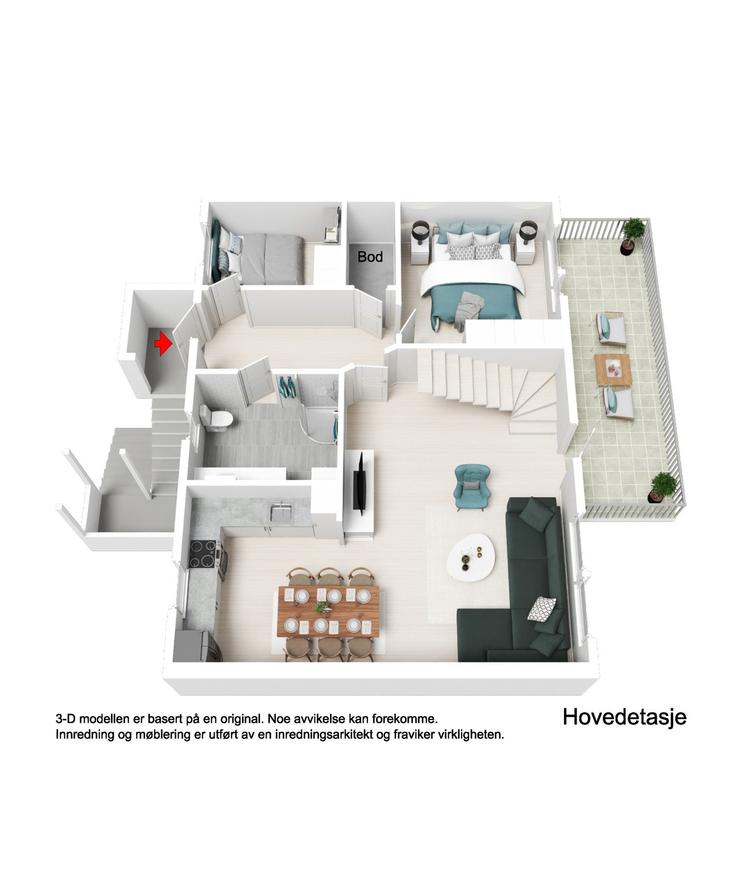 Plantegning Hovedetasje Galleribilde