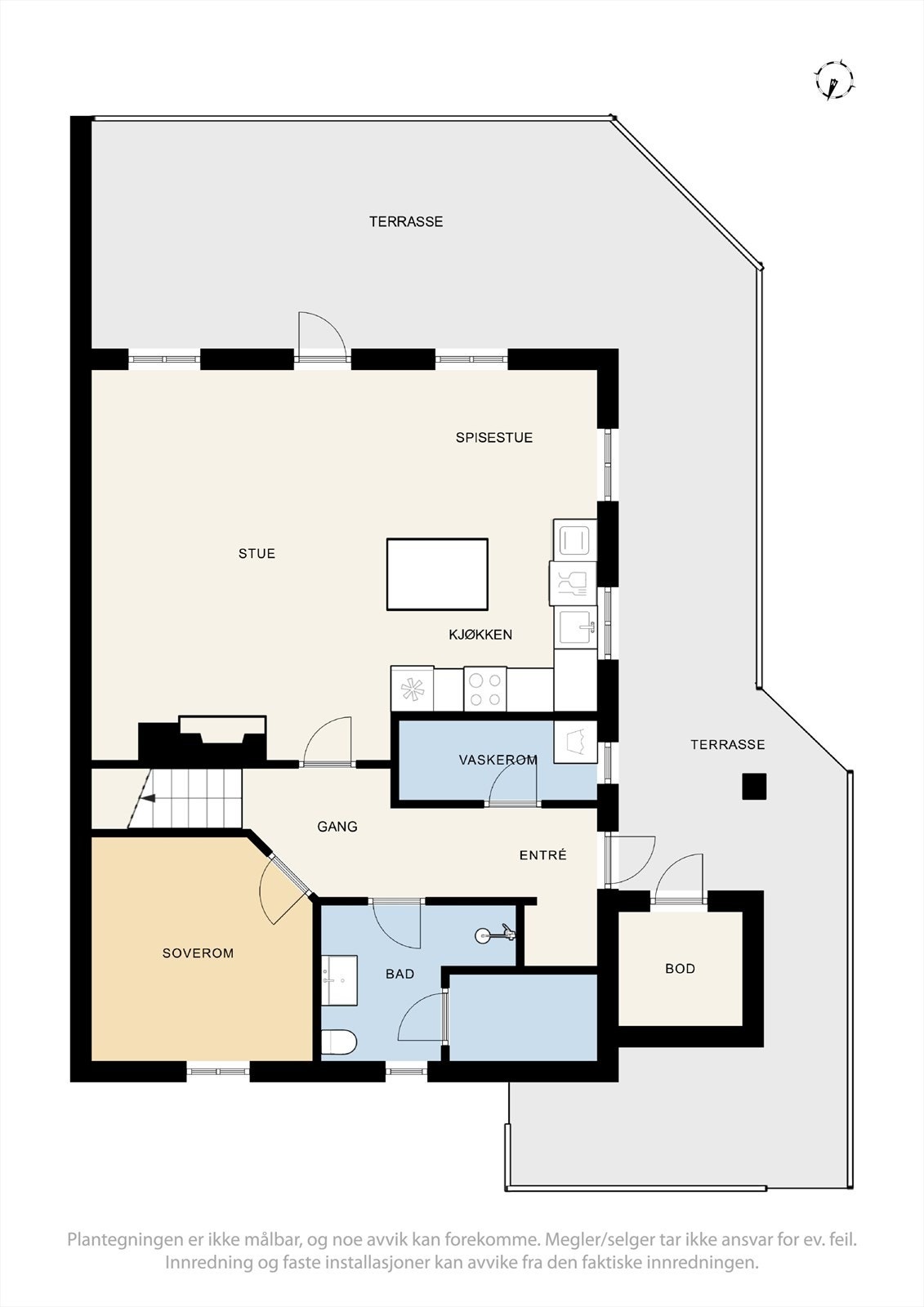 Plantegninger 1. etg Galleribilde