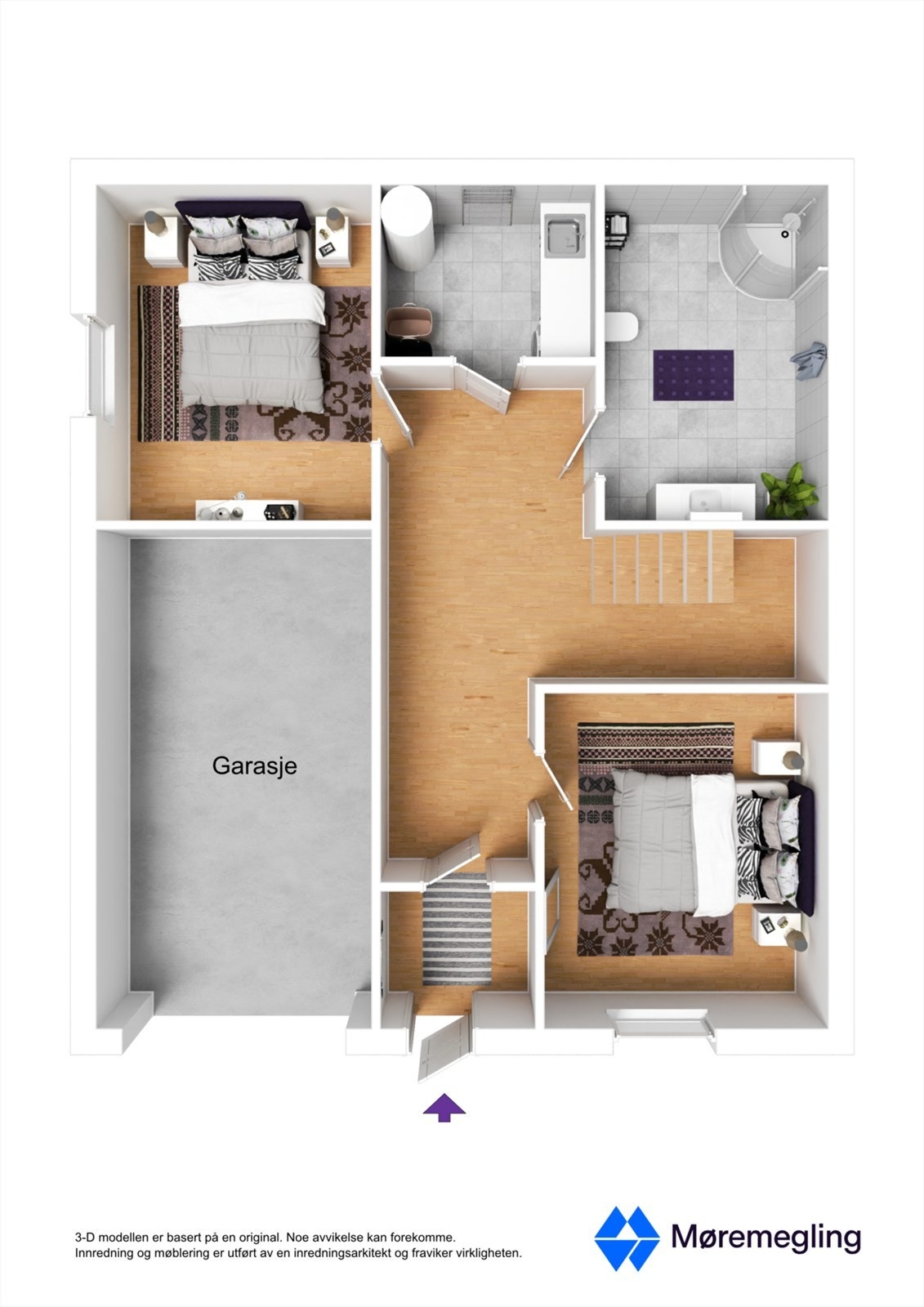 Plantegning 1. etasje Galleribilde