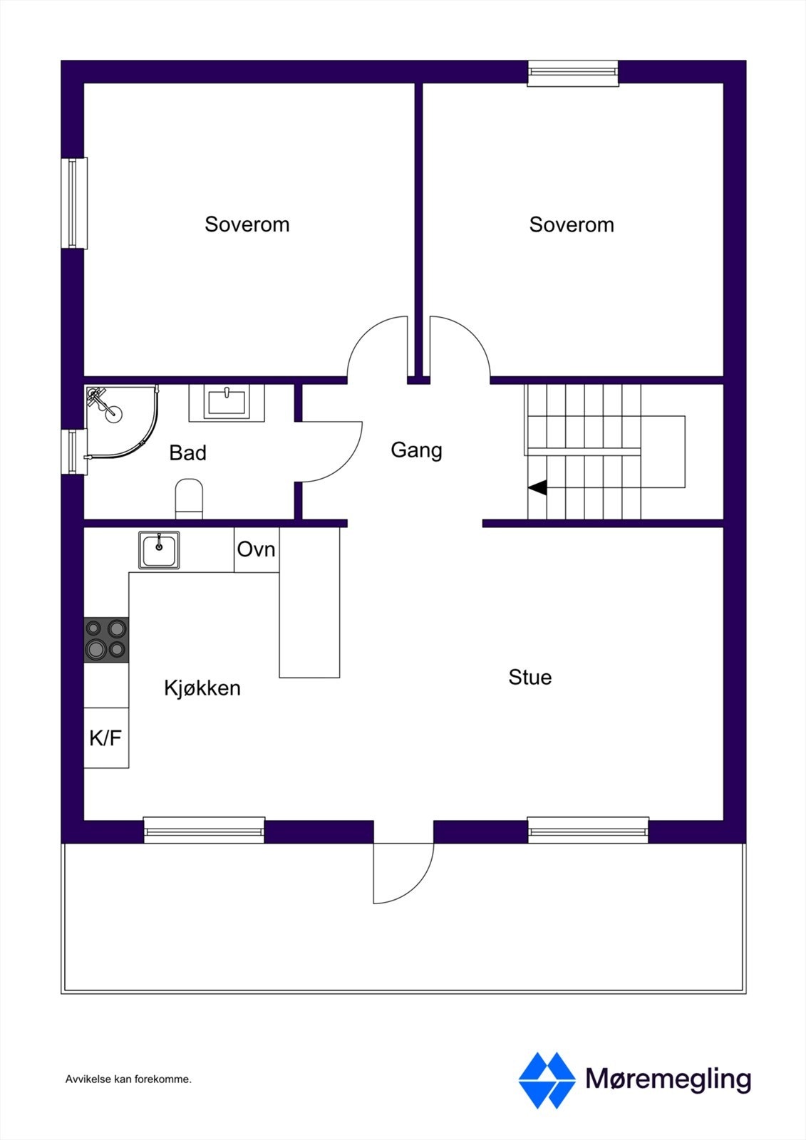 Plantegning 2. etasje Galleribilde