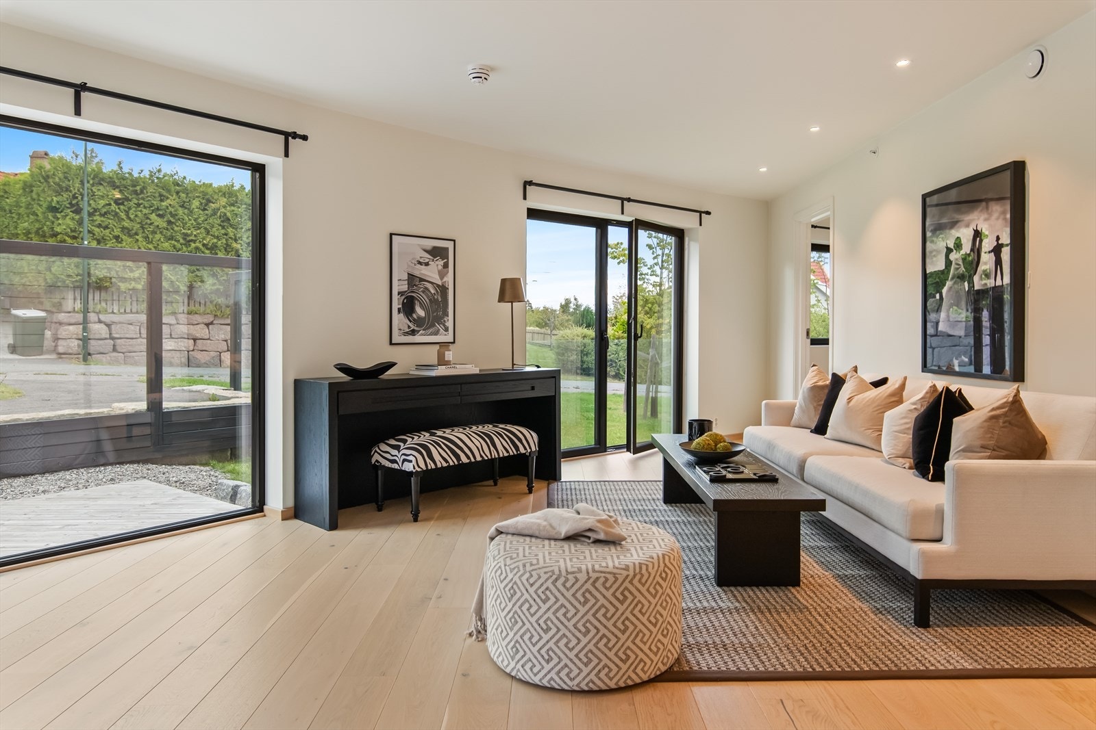 Det er lagt vekt på detaljer som gir et moderne preg i leiligheten. Galleribilde