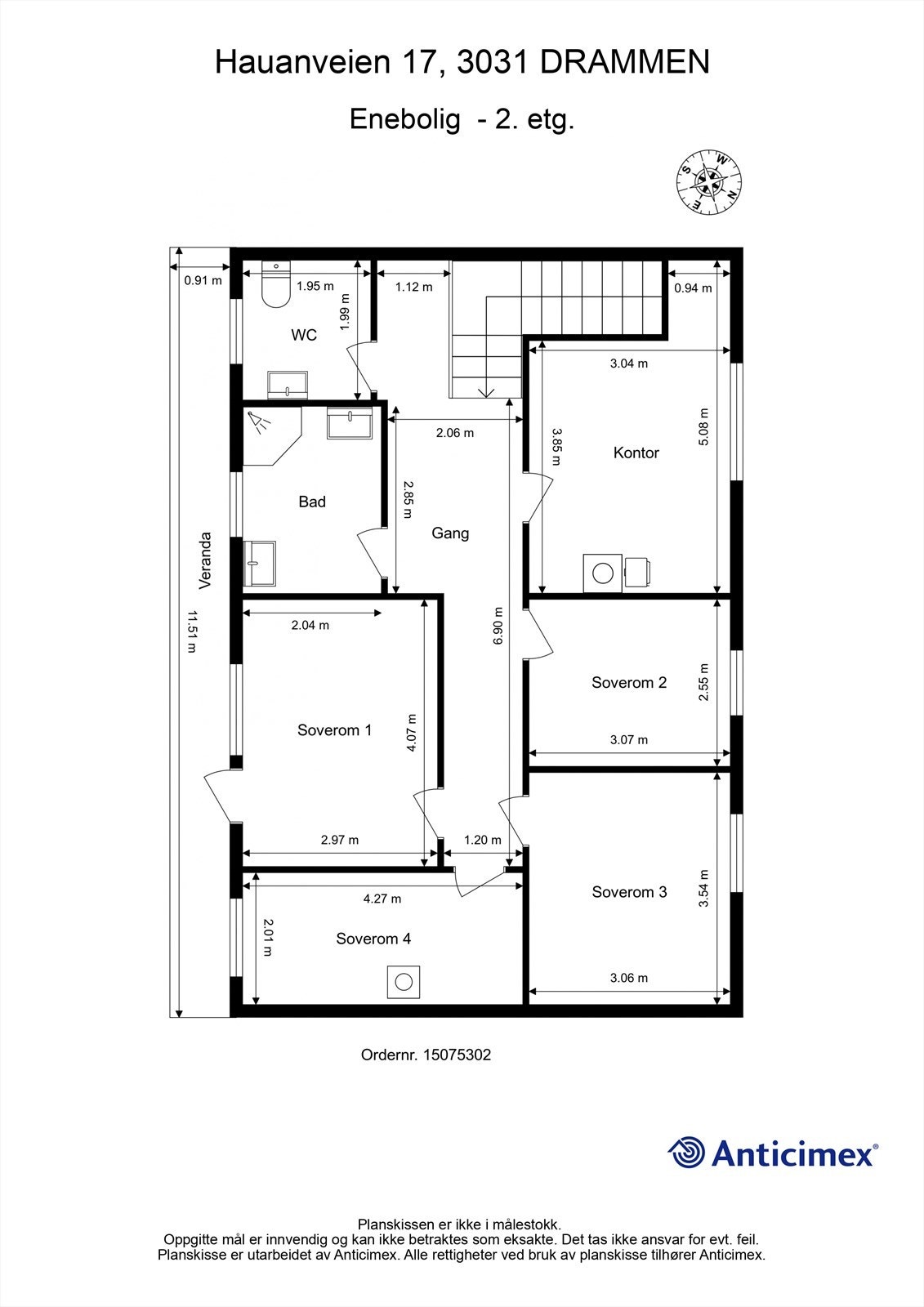 Plantegning - 2. etasje Galleribilde
