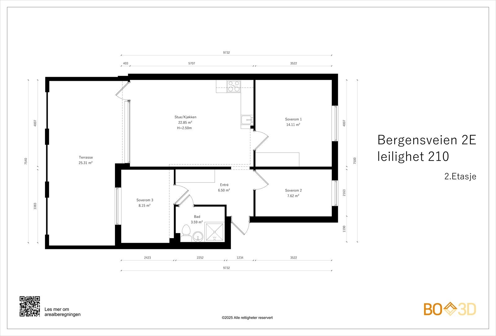 Takstmanns planskisse - Avvik kan forekomme. Galleribilde