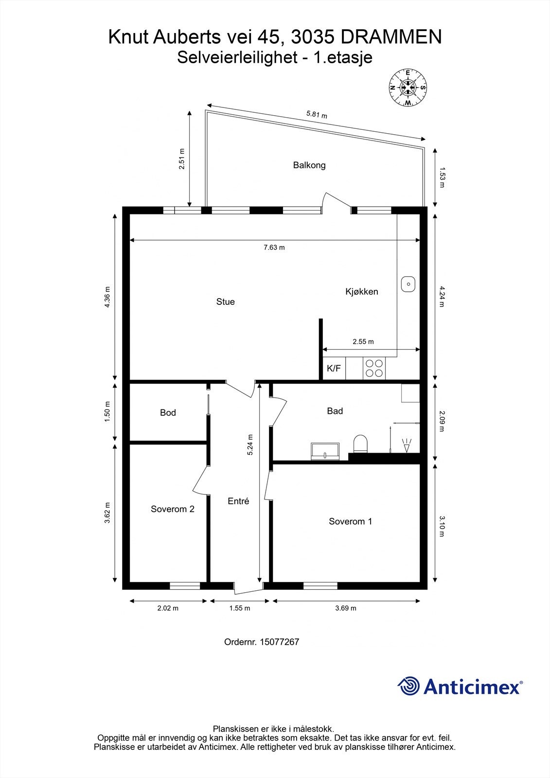 Plantegning - 1. etasje Galleribilde