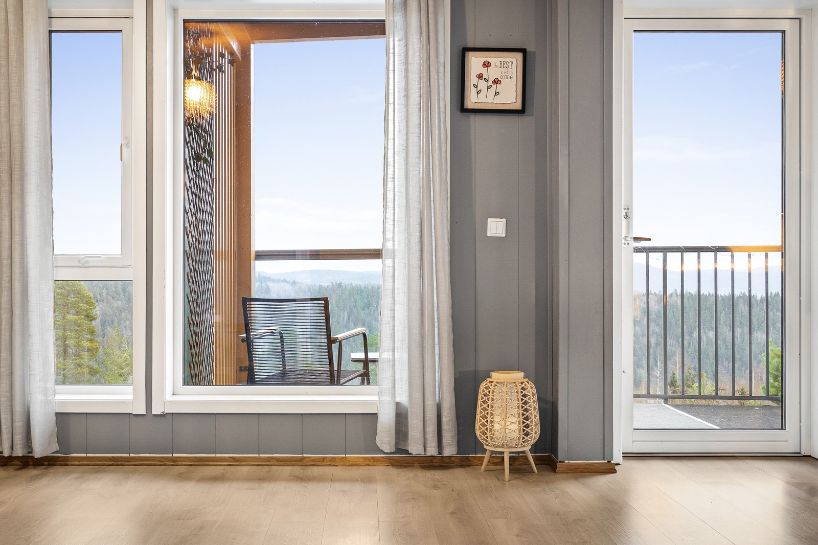 Utsikt fra stuevinduer Galleribilde