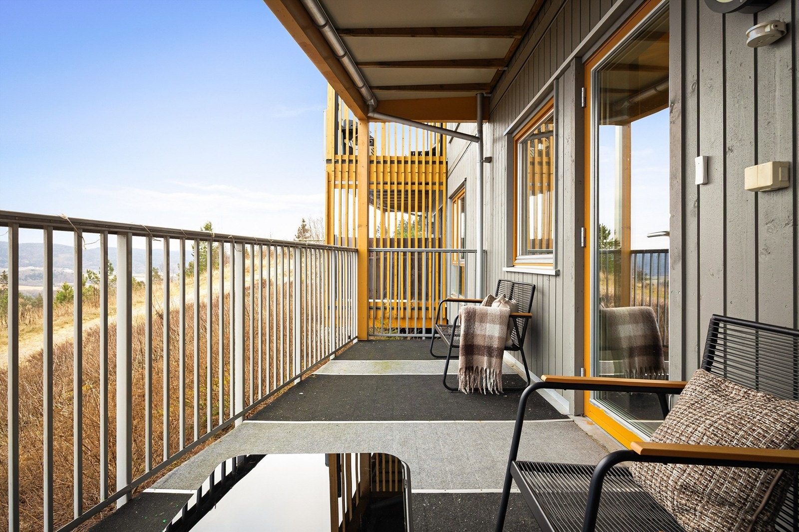 Overbygget østvendt balkong på ca. 12 kvm Galleribilde