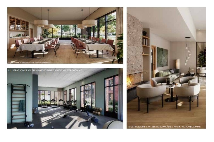 Hus 1 Felleslokale mtreningsrom, serviceområde mv. Galleribilde