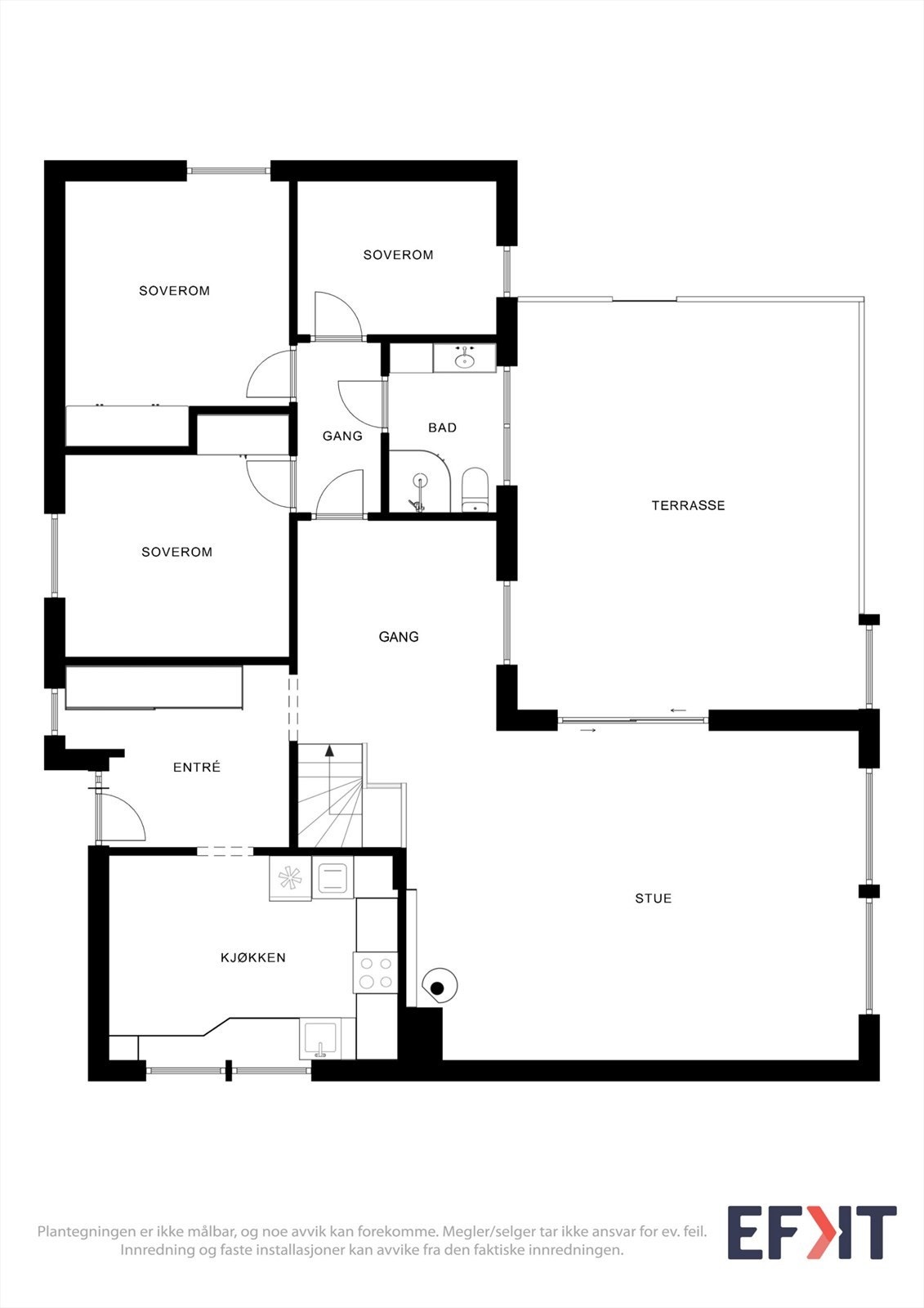 Plantegning 1.etasje Galleribilde