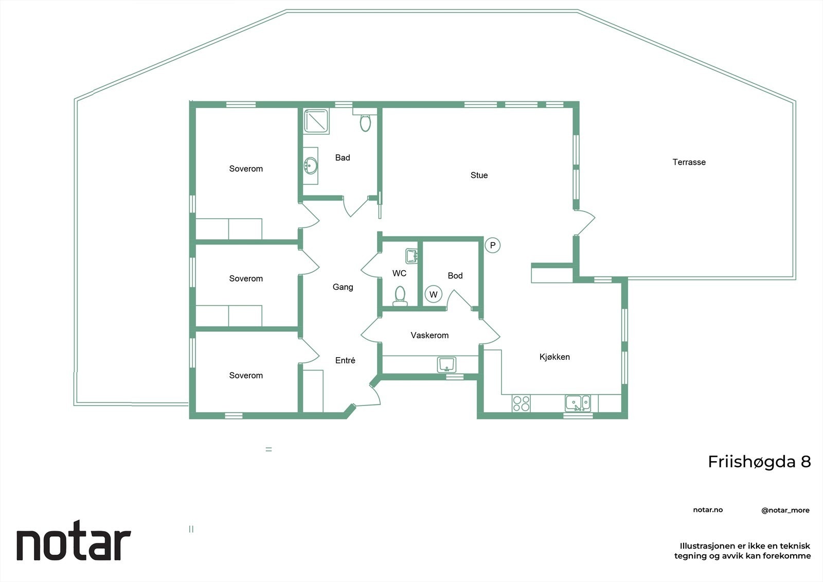 Plantegning Galleribilde