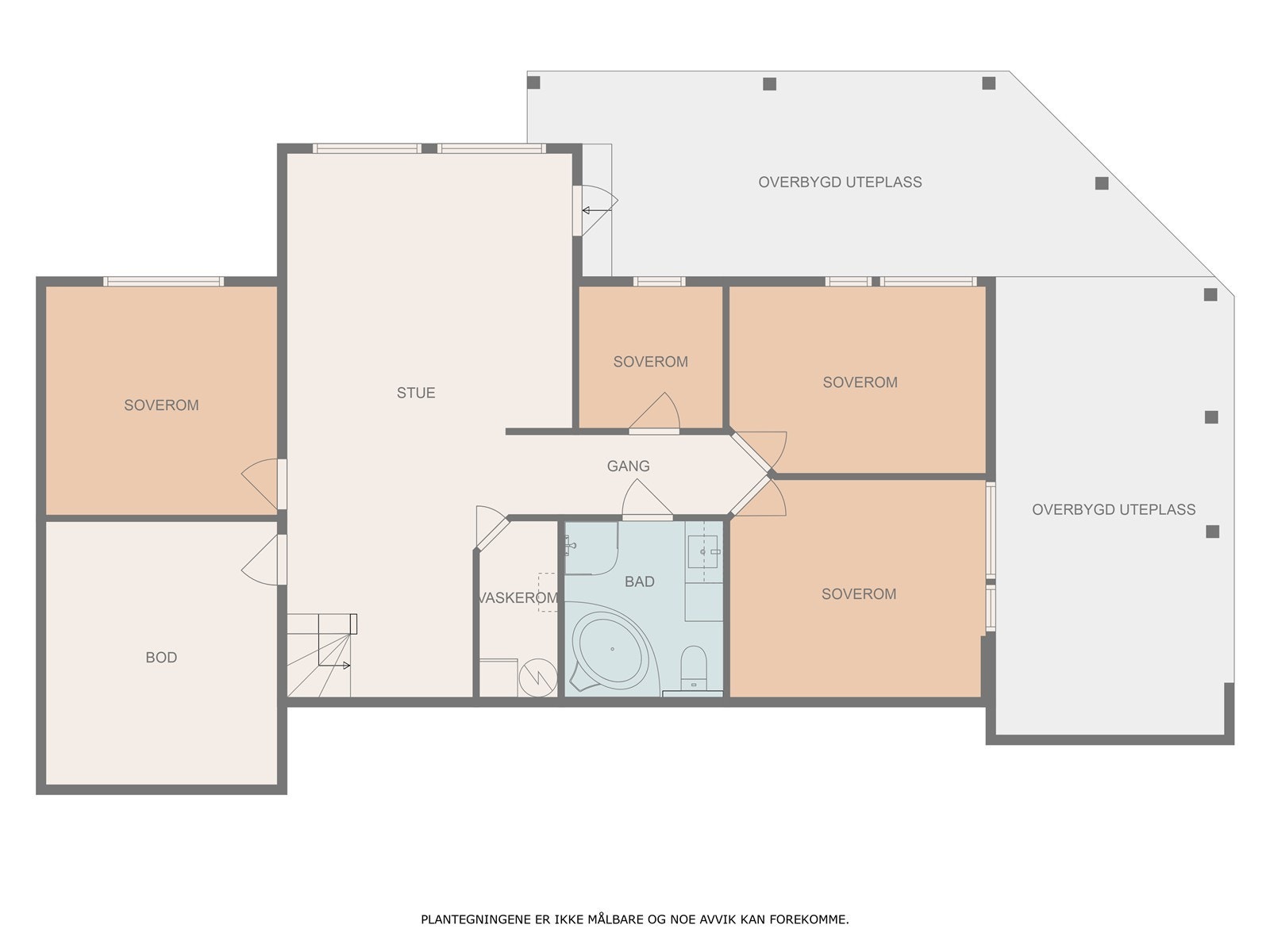Plantegning underetasje Galleribilde