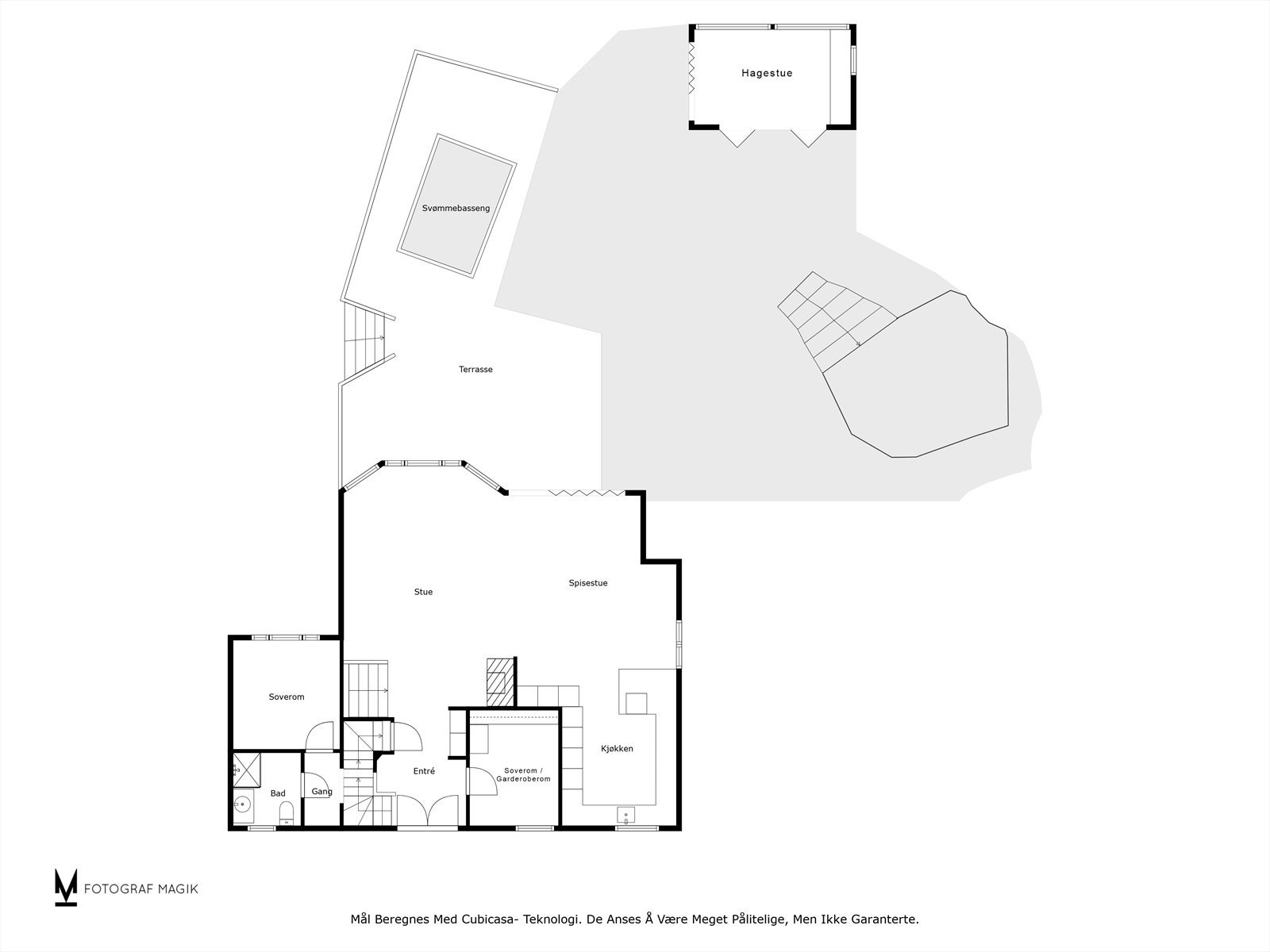 Plantegning - hovedplan. Galleribilde