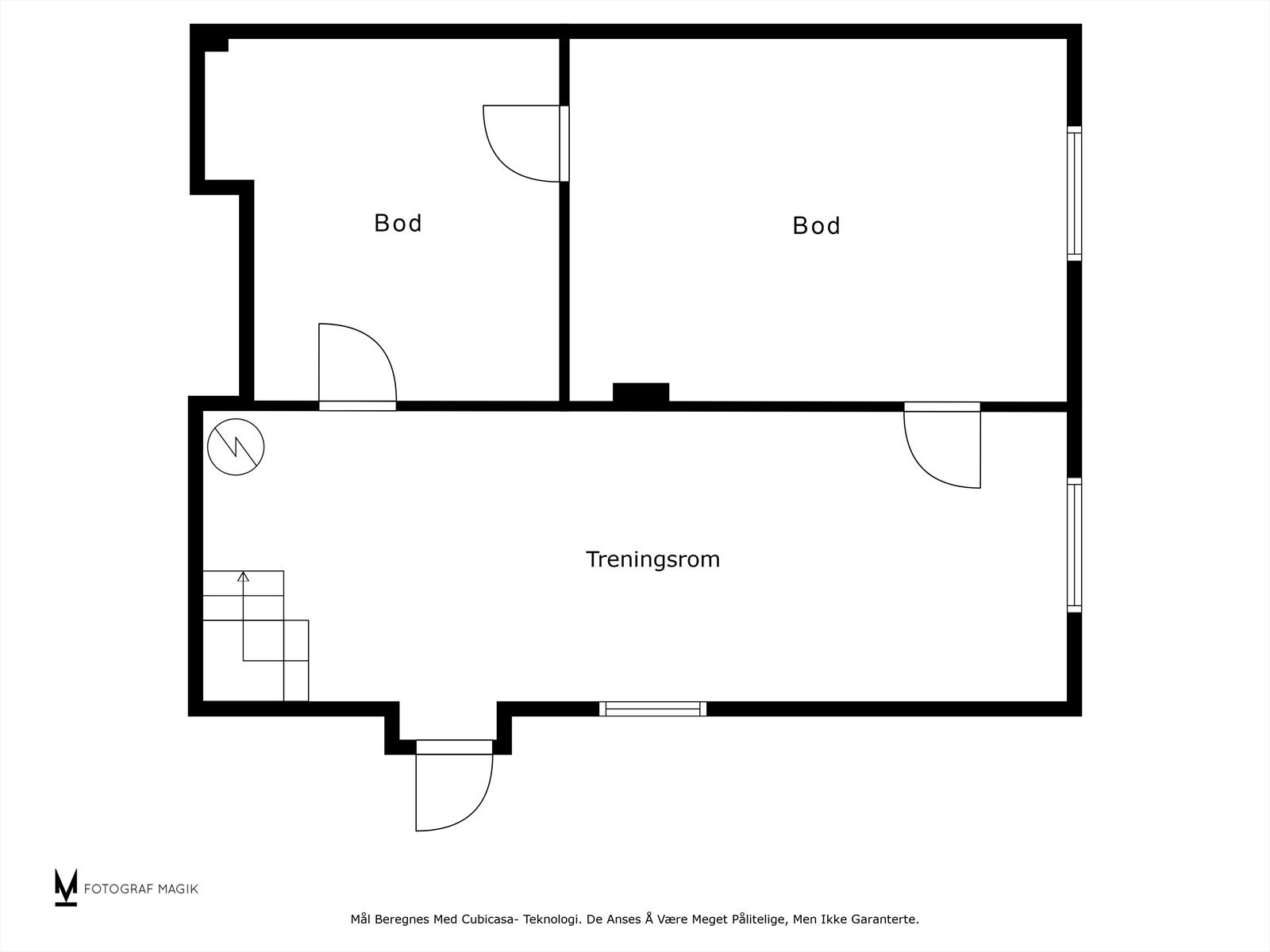 Plantegning - underetasje. Galleribilde