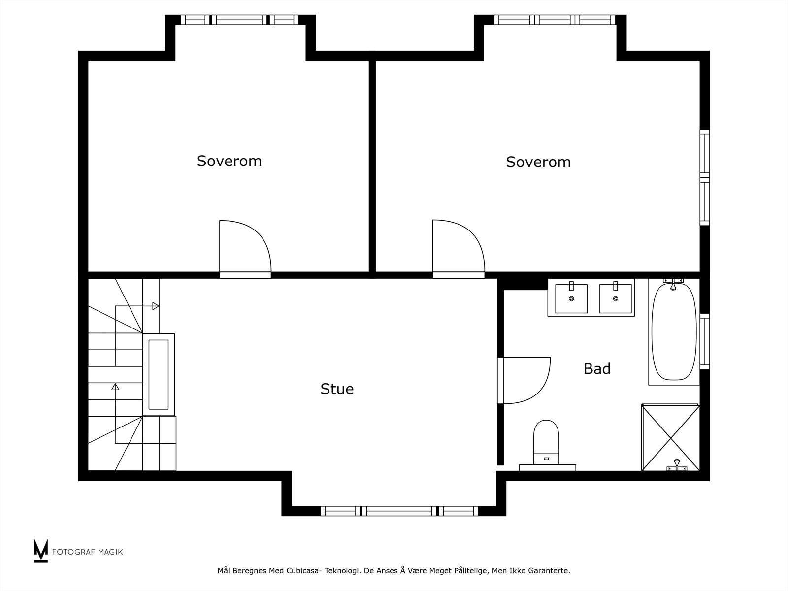 Plantegning - andre plan. Galleribilde