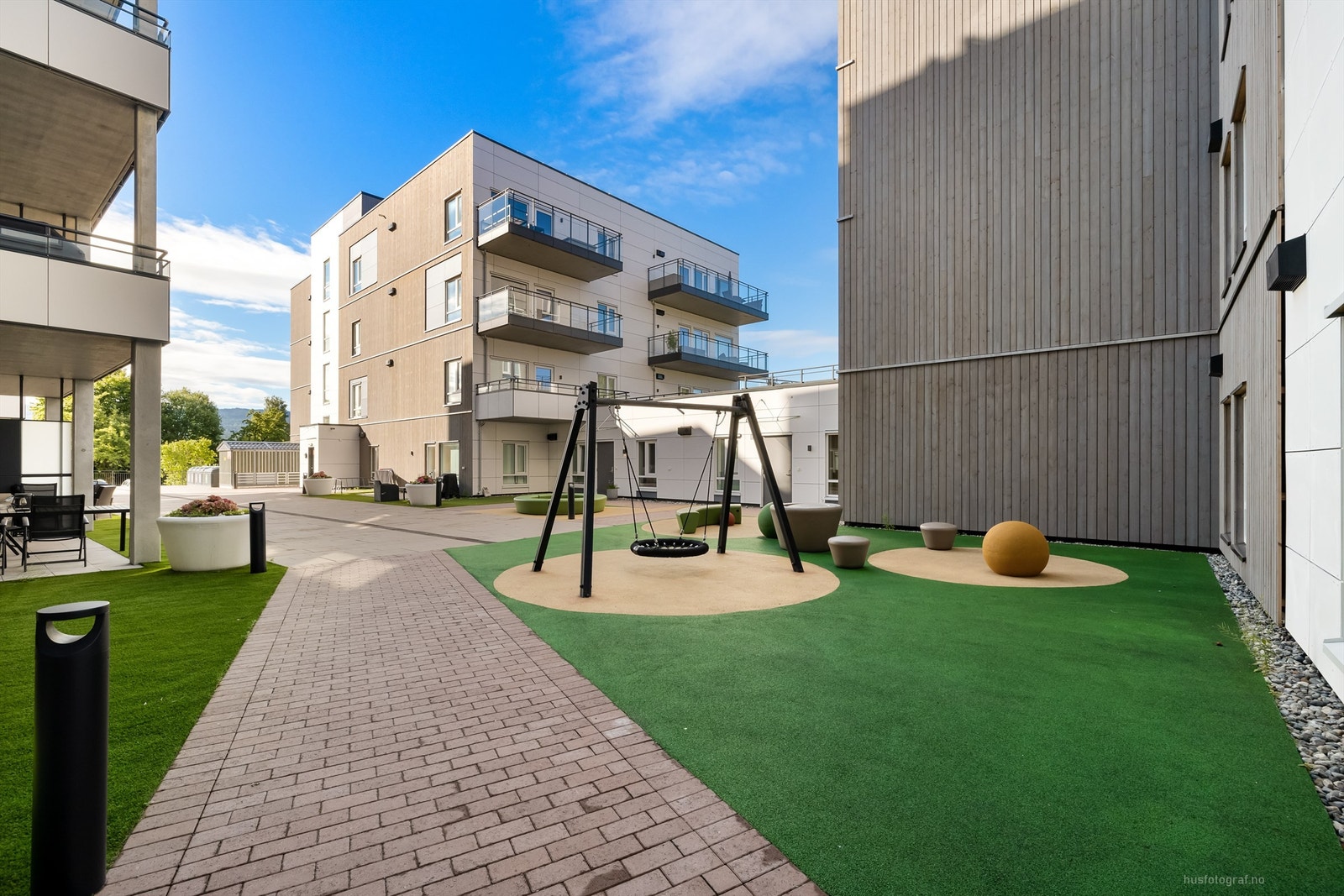 Pent opparbeidet fellesarealer på tomten Galleribilde