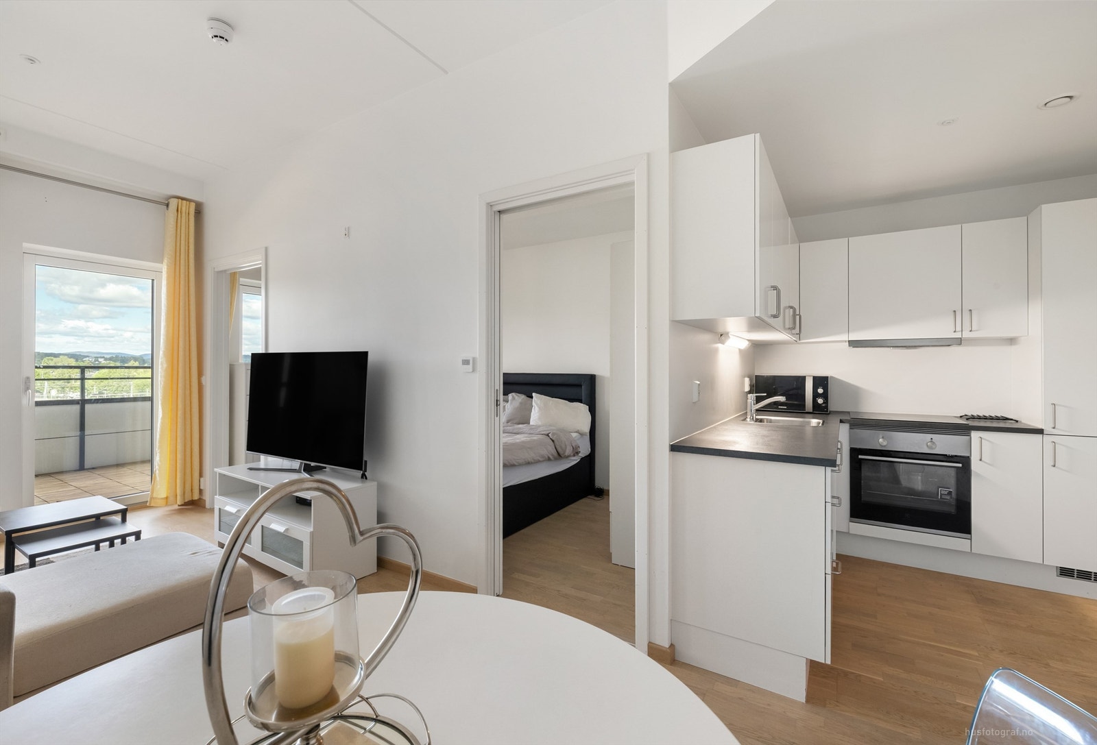 Åpen kjøkken- og stueløsning Galleribilde