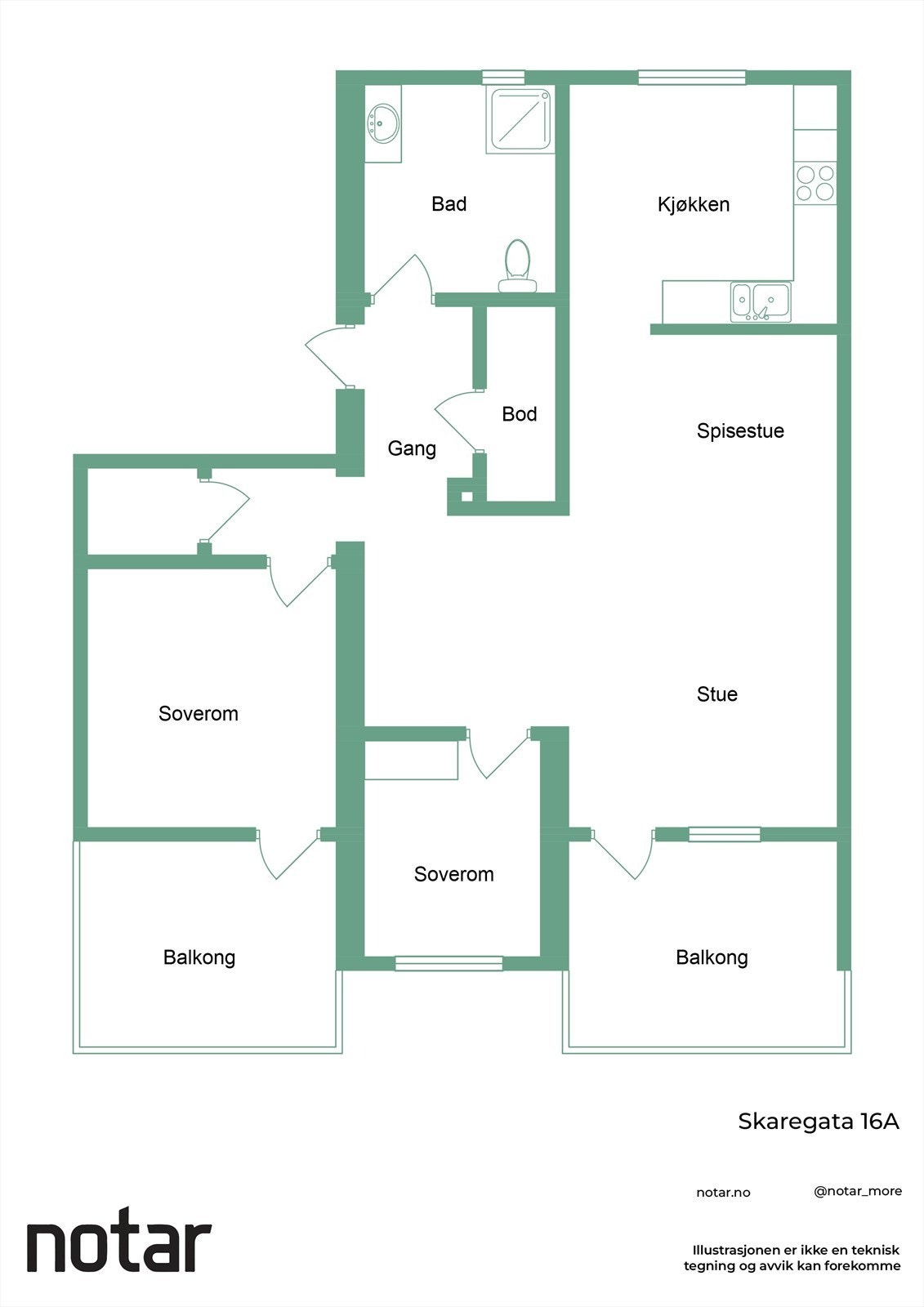 Plantegning Galleribilde