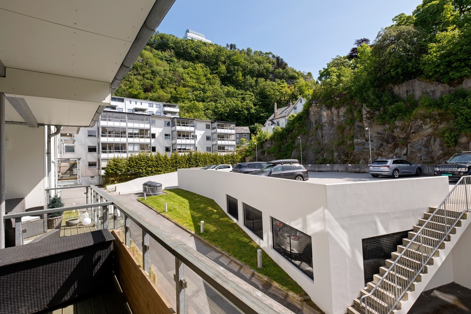 Utsikt fra veranda. Galleribilde