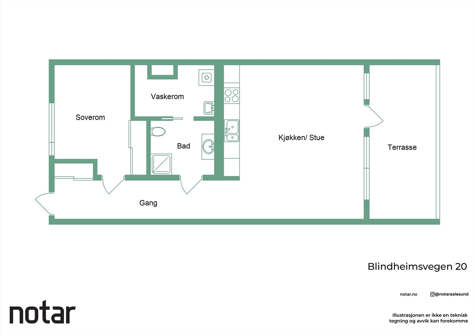 Planskisse Galleribilde