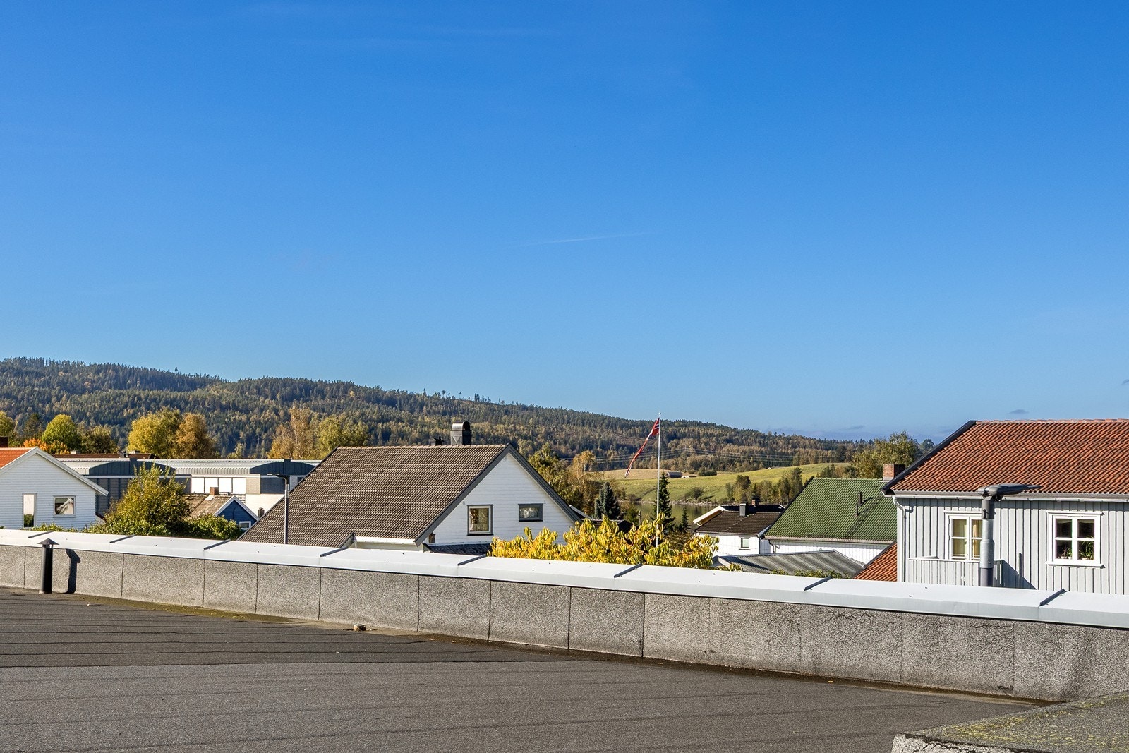 Utsikt fra balkongen Galleribilde