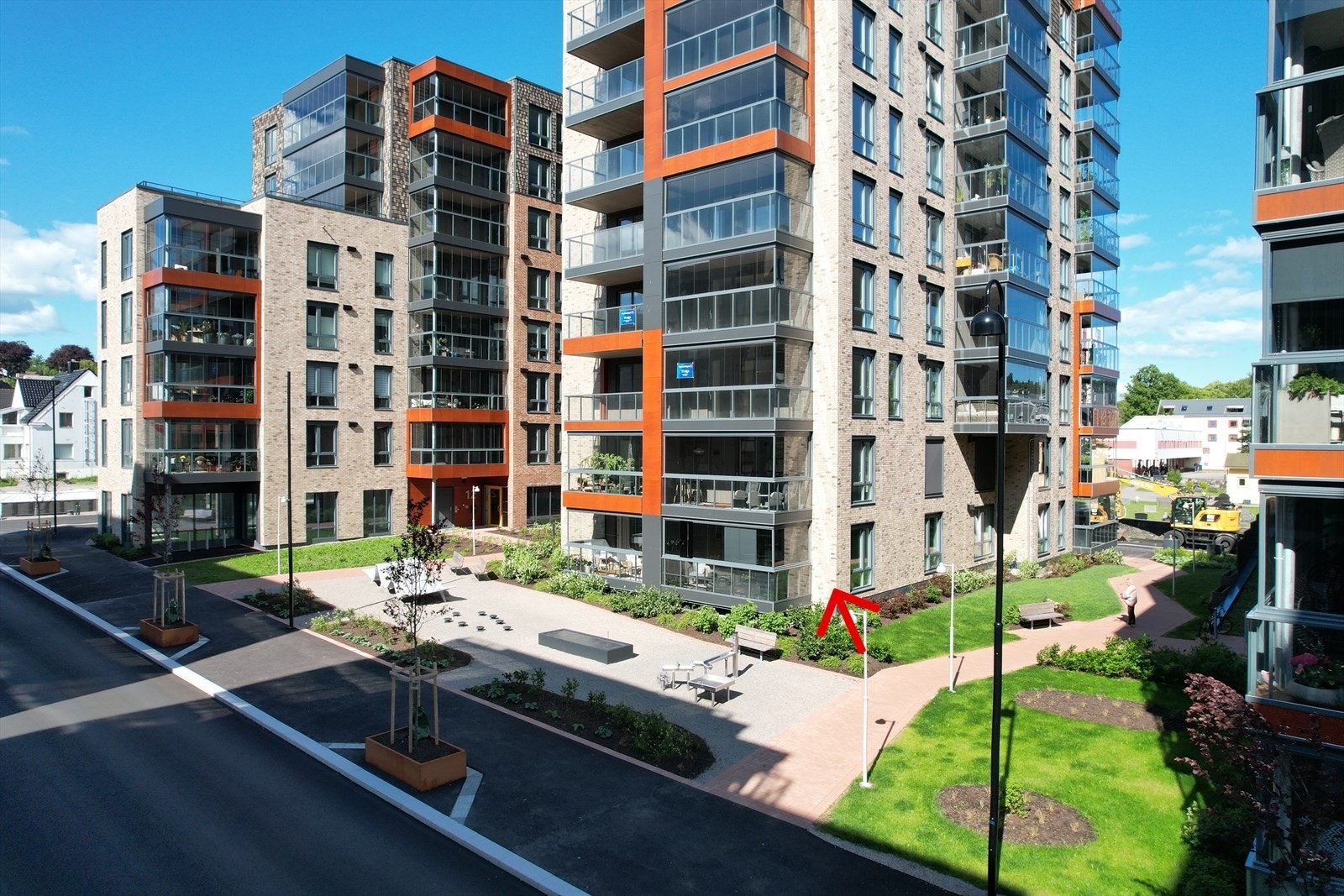 Skjermet og tilbaketrukket beliggende. Galleribilde