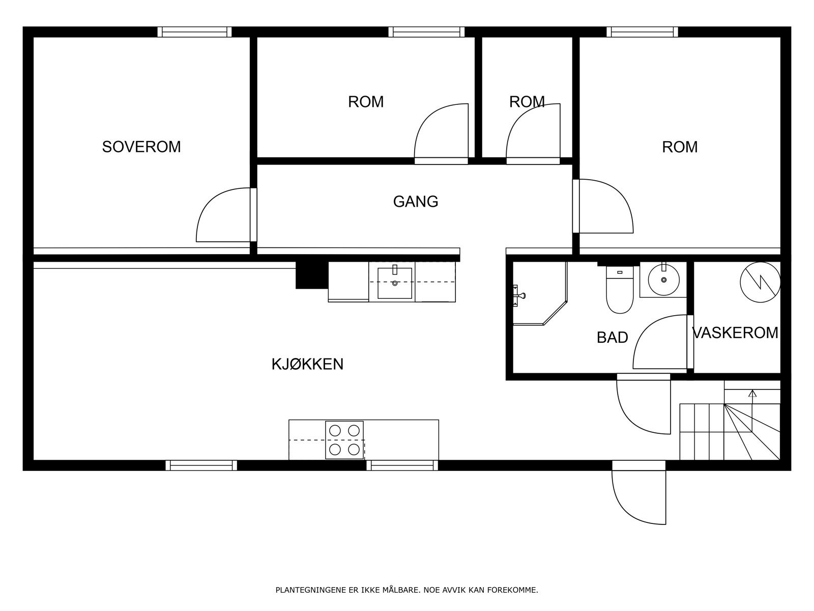 Plantegning underetasje. Galleribilde