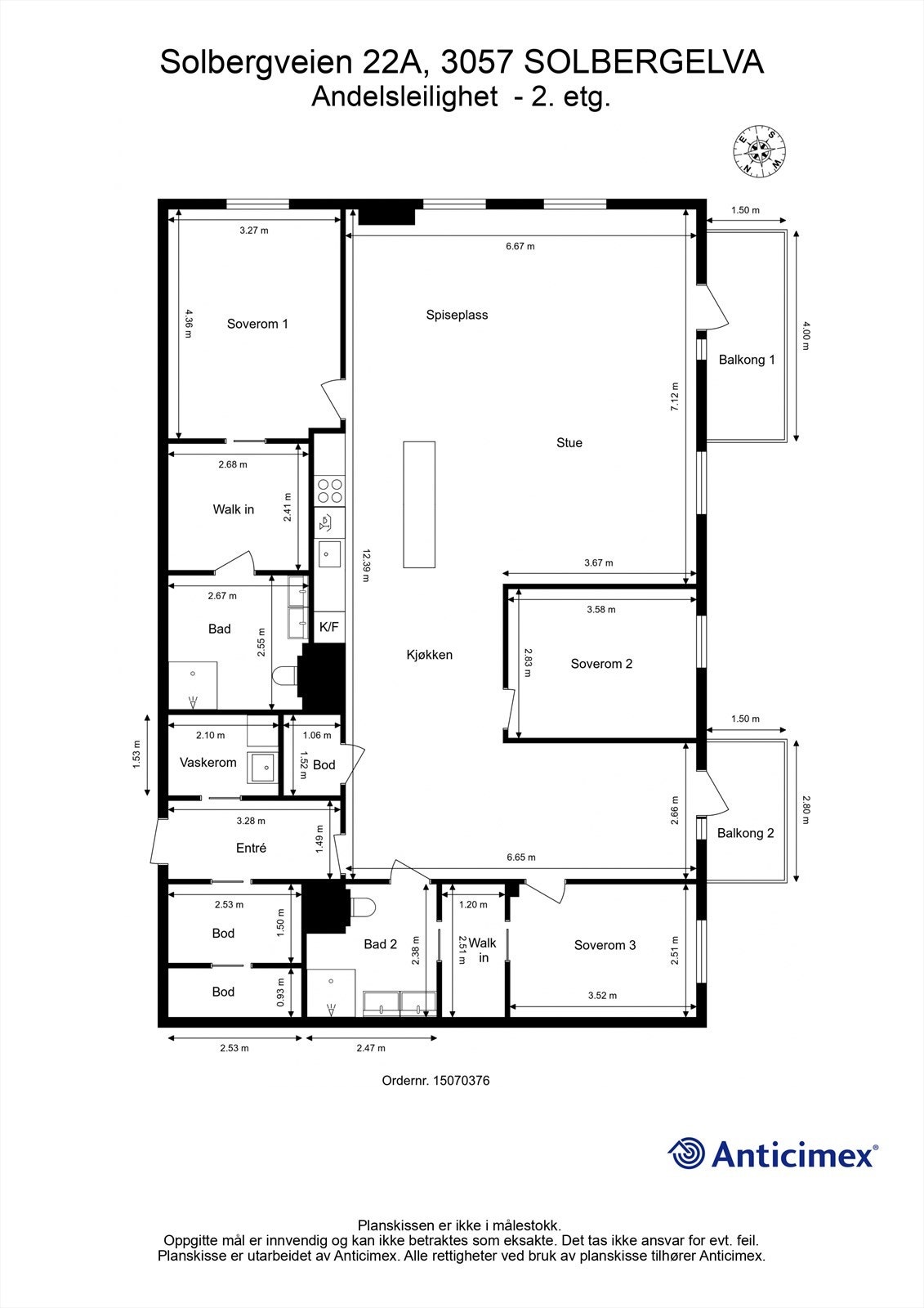 Plantegning - 2. etasje Galleribilde