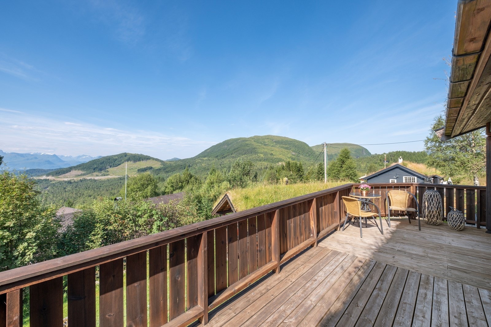 Utsikten fra terrassen Galleribilde