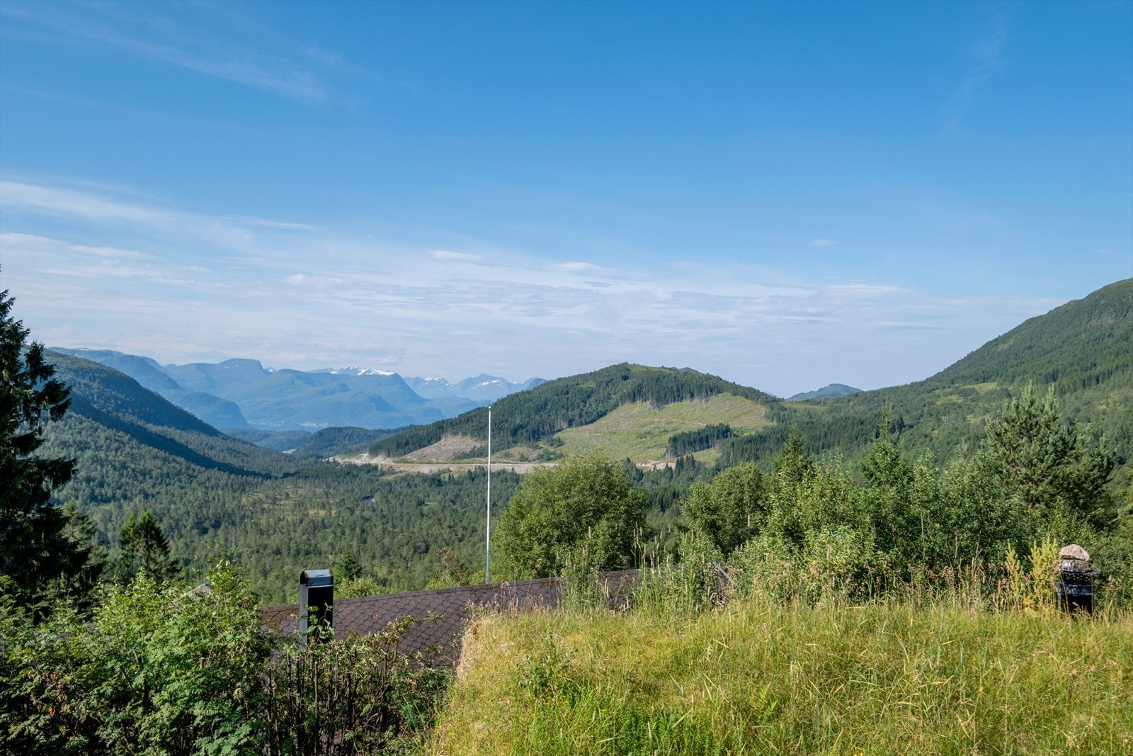 Utsikten fra terrassen Galleribilde
