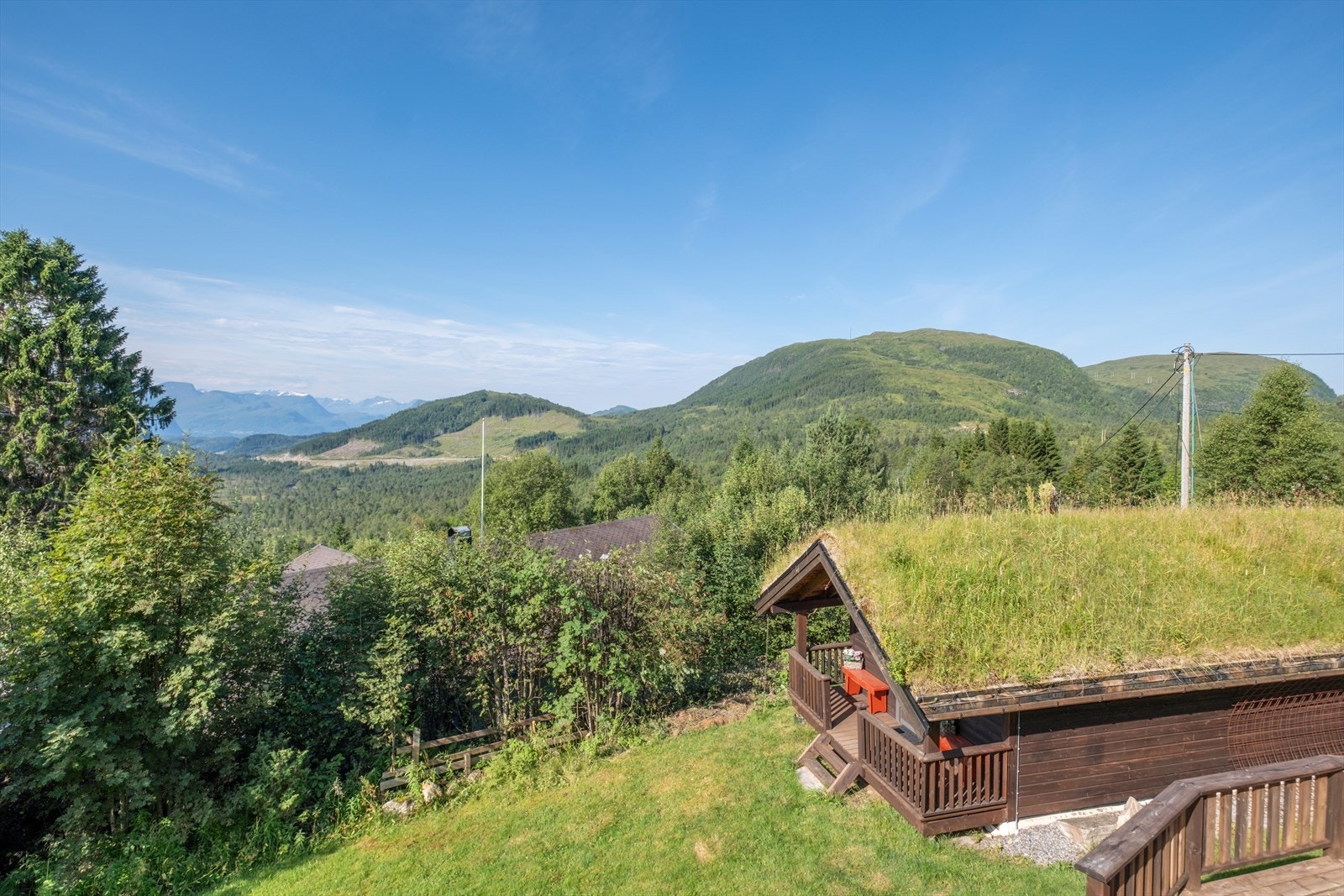 Utsikten fra terrassen Galleribilde